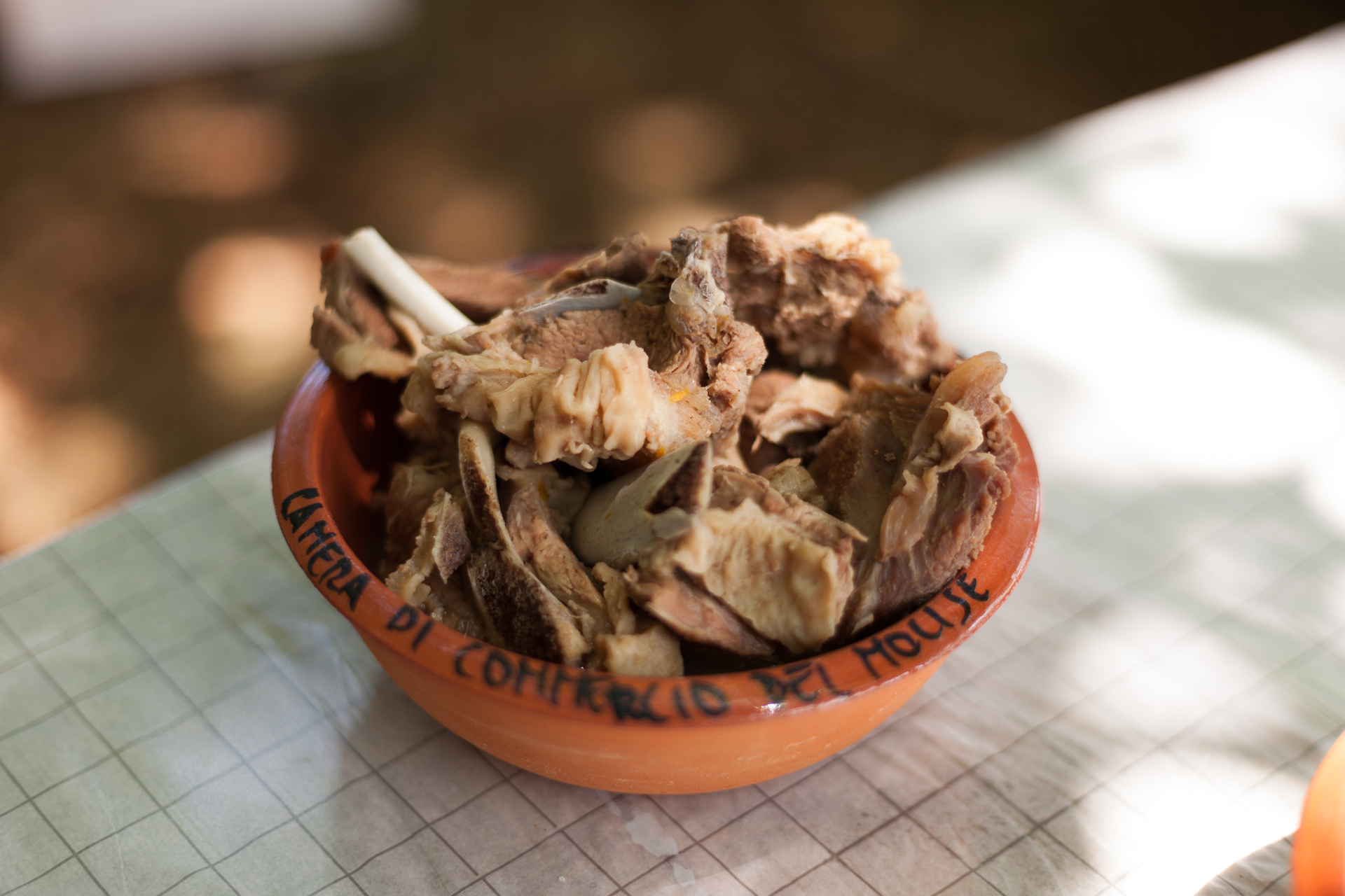 Pezzata bollito di pecora sagra Molise
