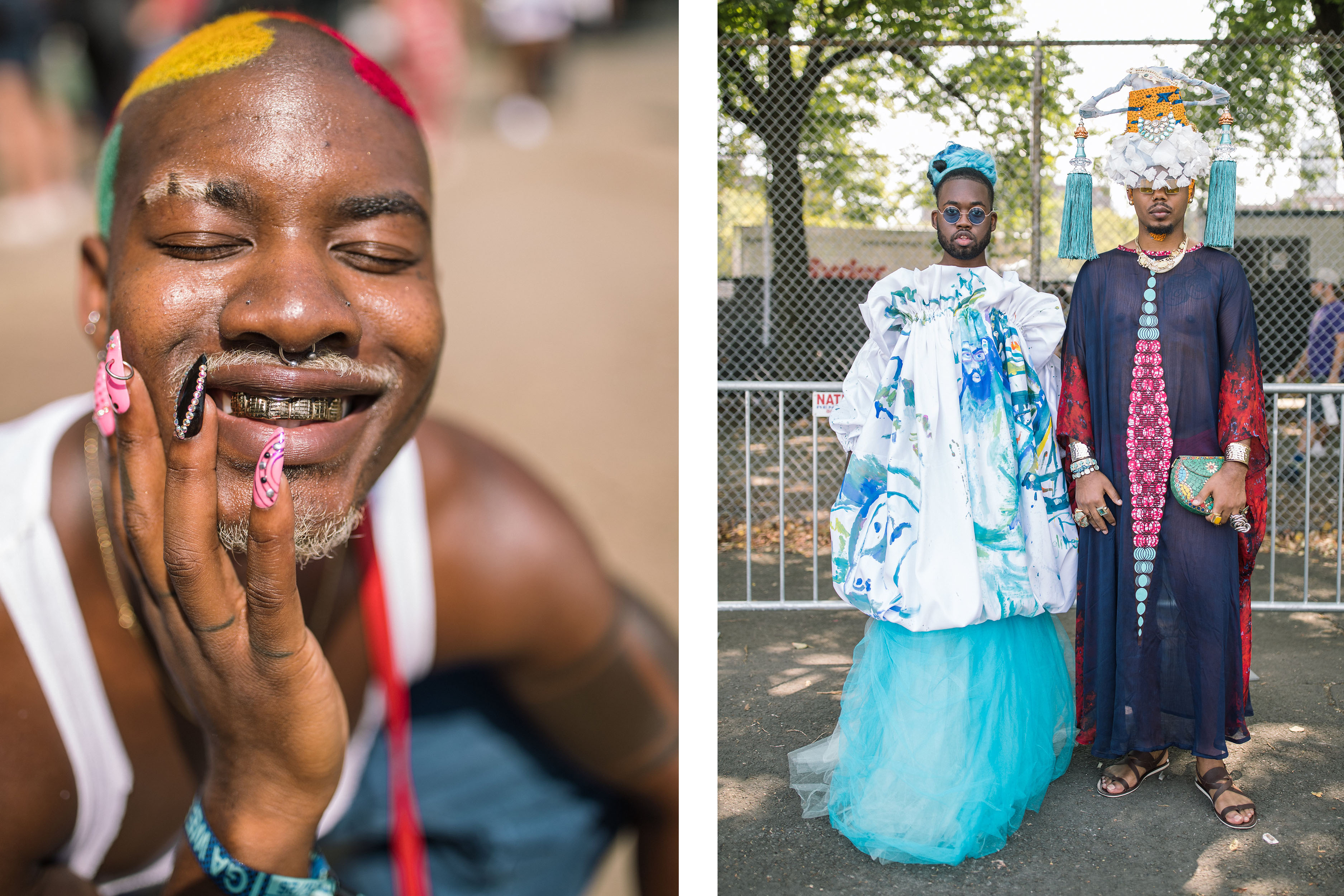 Menschen auf dem Afropunk Festival.