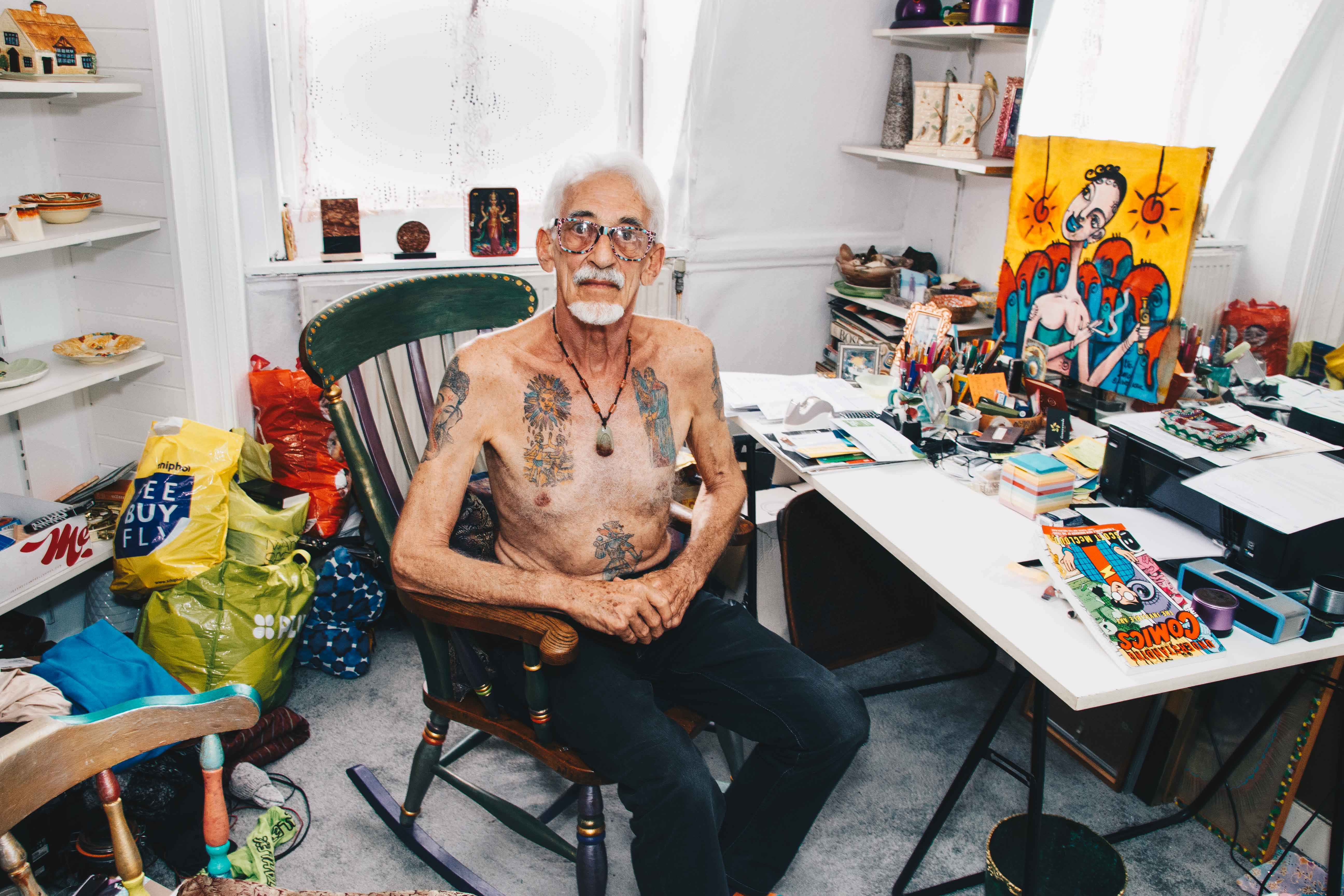 opa met tattoos