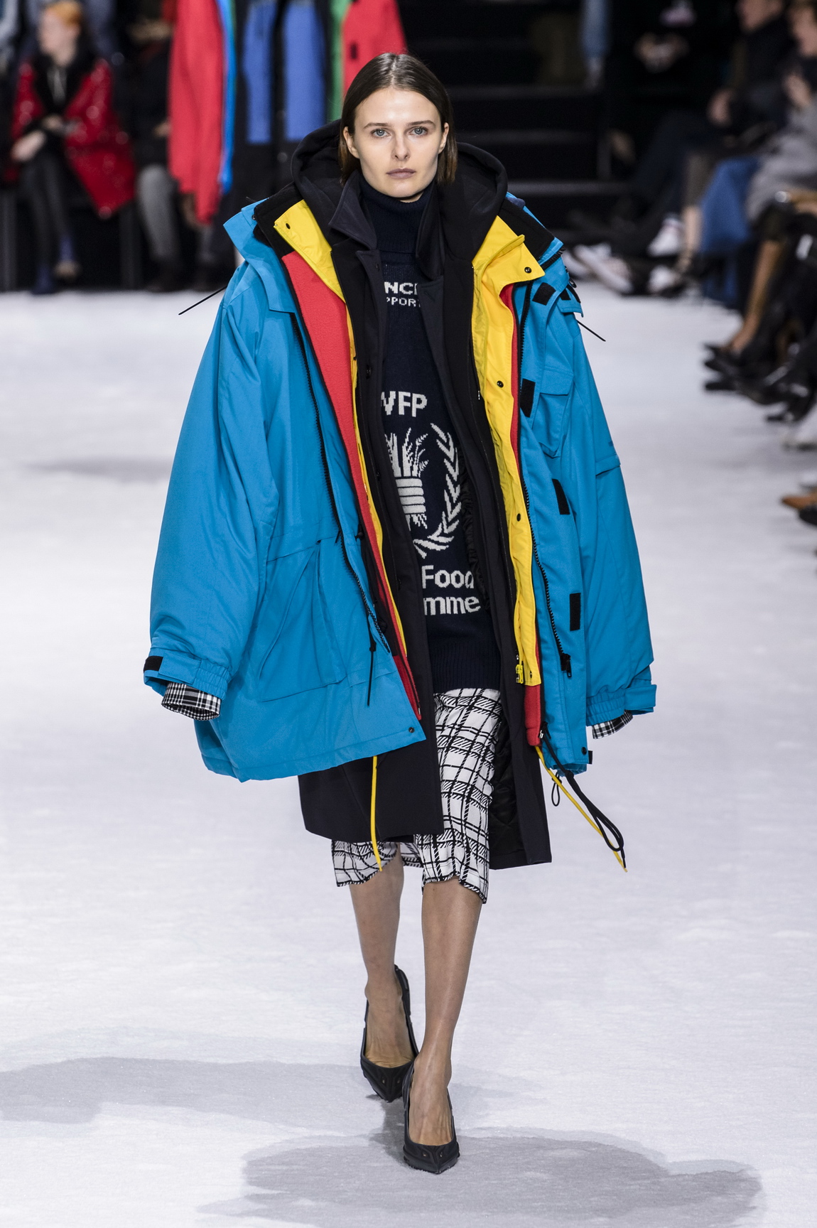 balenciaga layered coat