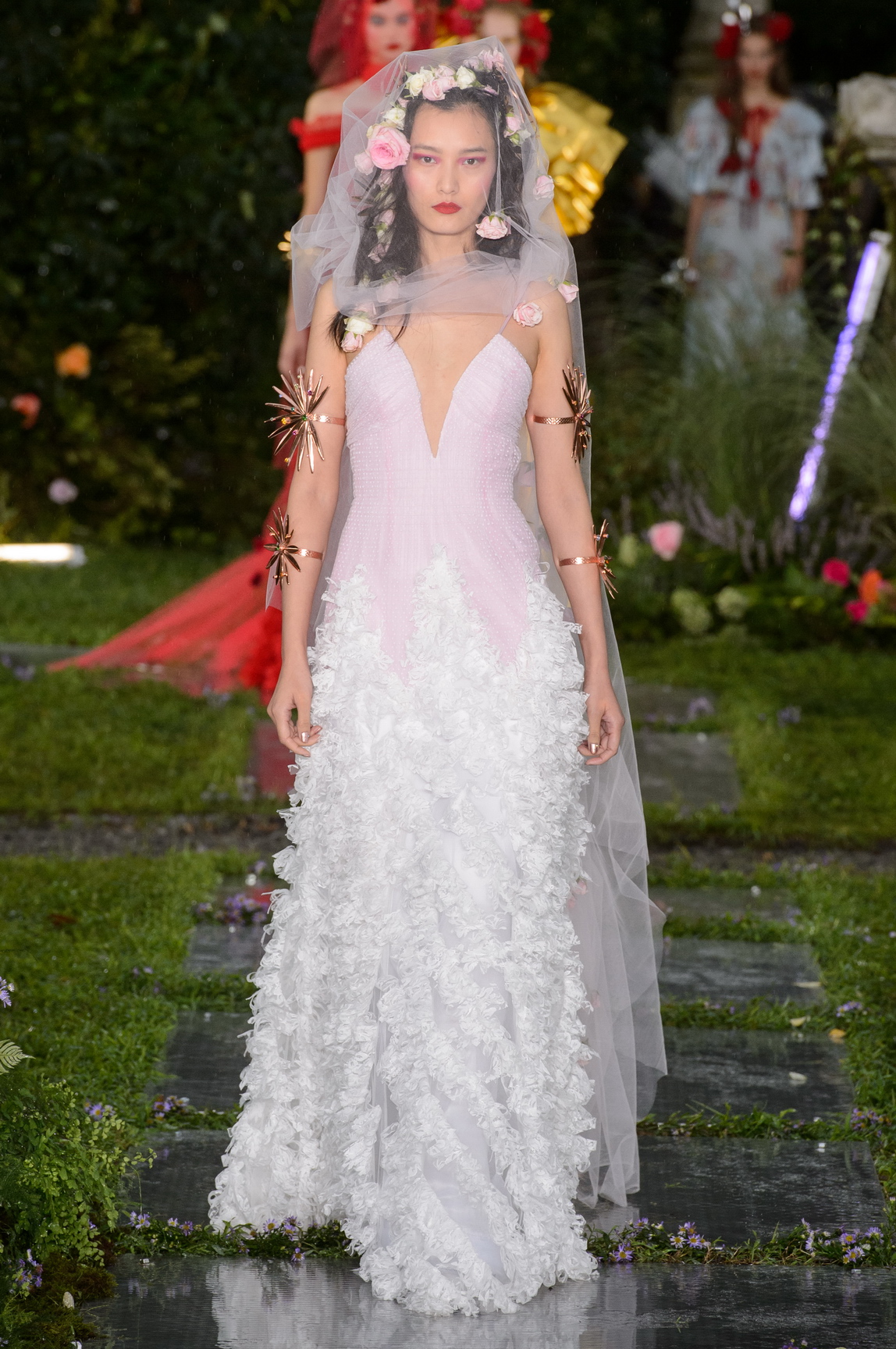 rodarte's floral designs came alive in the rain - i-D