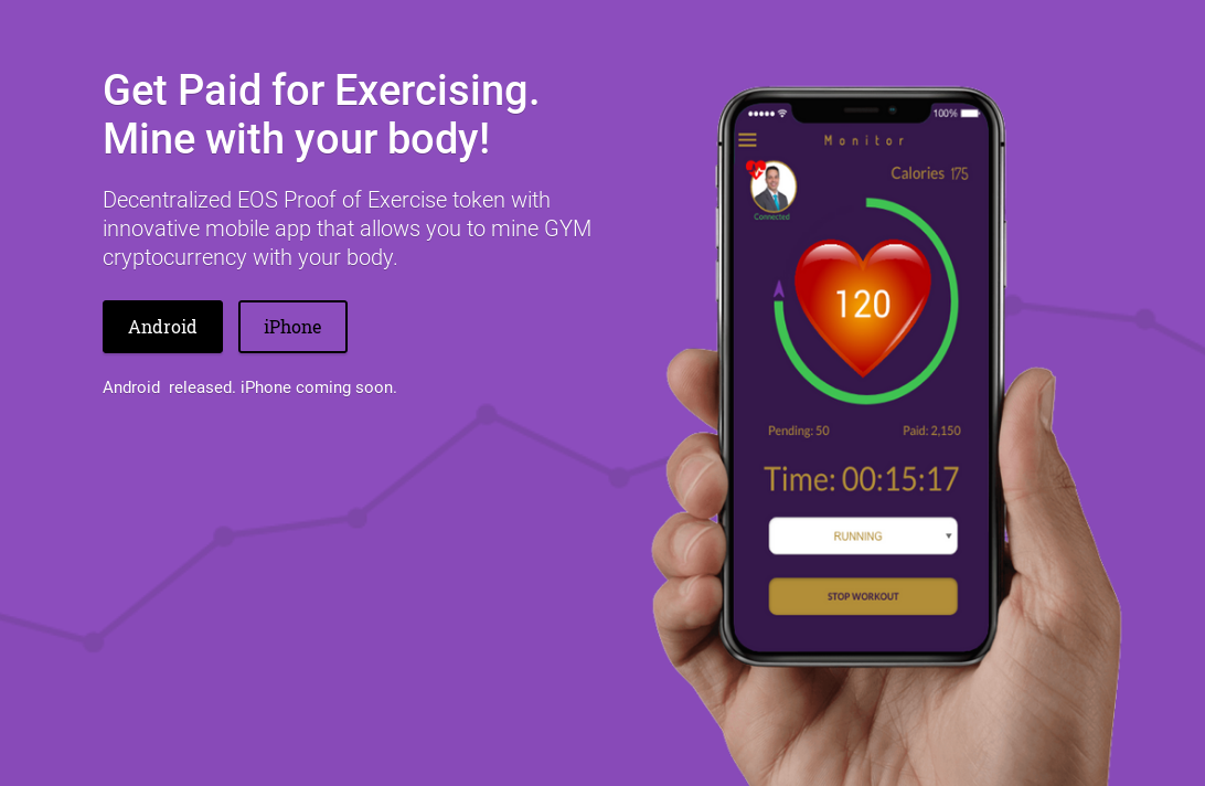 Screenshot der Seite von GYM Rewards