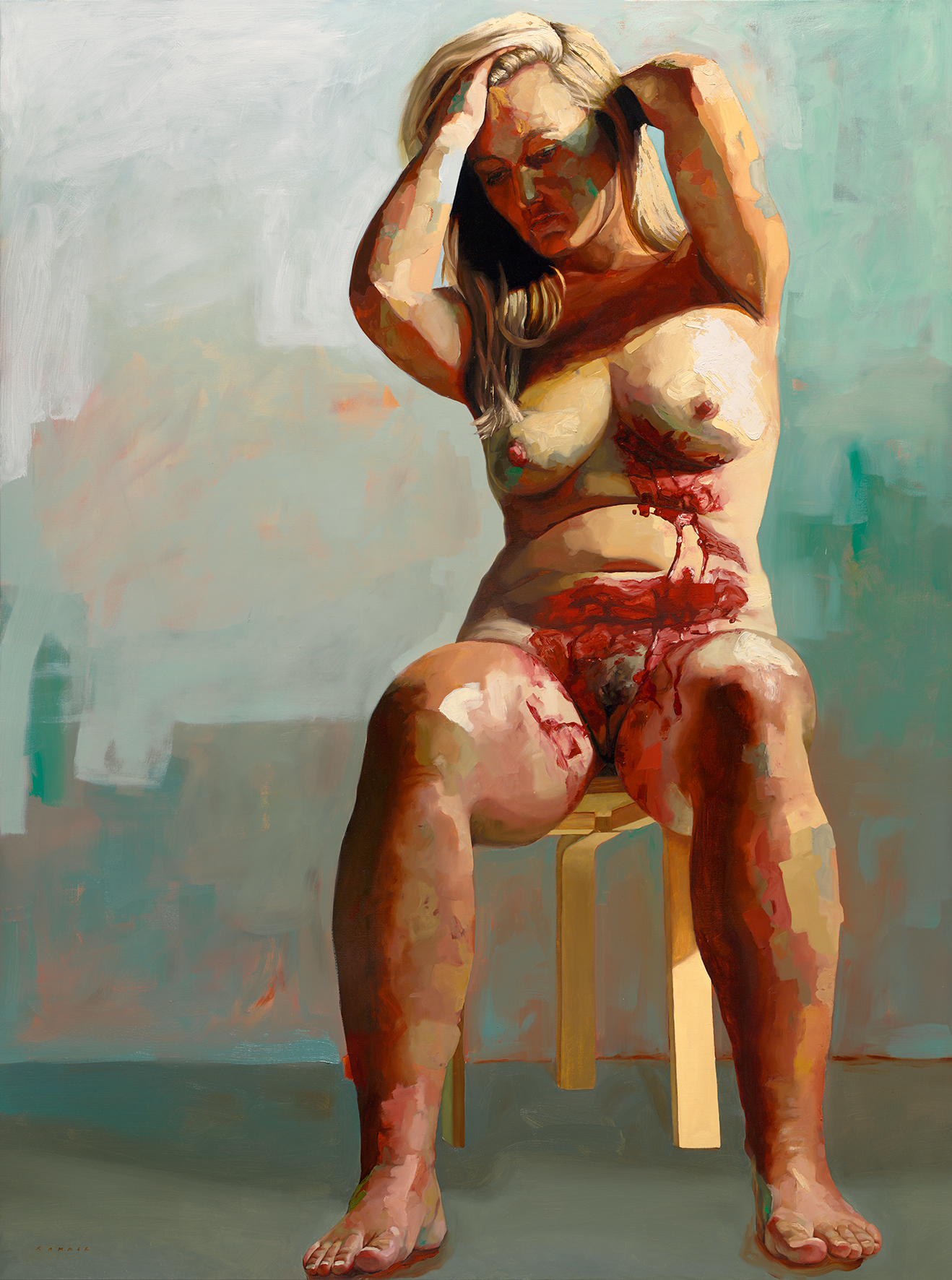 Super Prachtige schilderijen die de pijn van vrouwen met endometriose TA-74