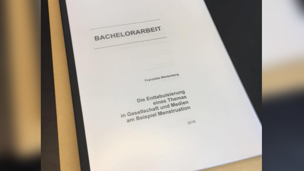 Bachelorarbeit Tabuthema Menstruation Franziska Wartenberg