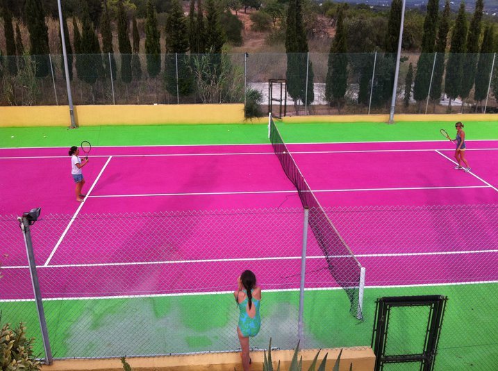 Playing Like a Pro The World s Coolest Tennis Courts Amuse