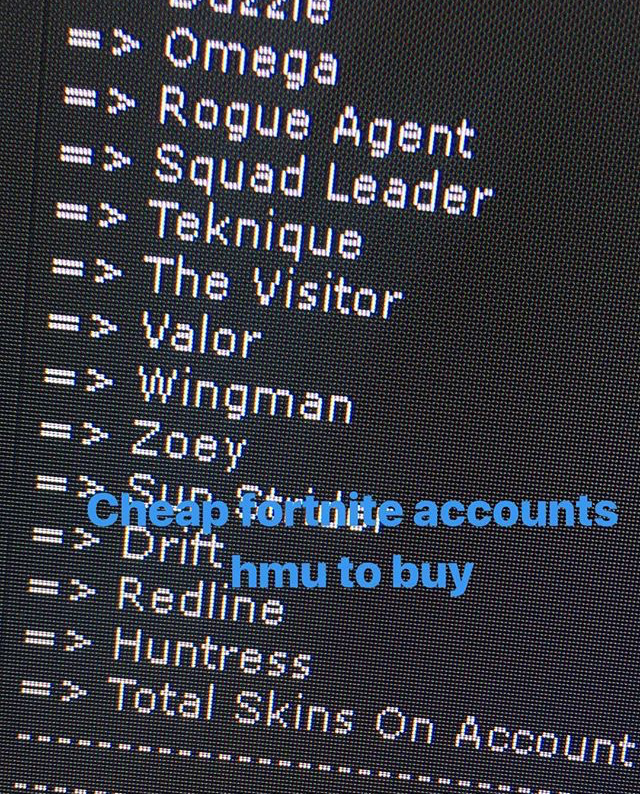 caption a screenshot of one of the instagram posts advertising fortnite accounts image instagram screenshot - how to ddos fortnite servers