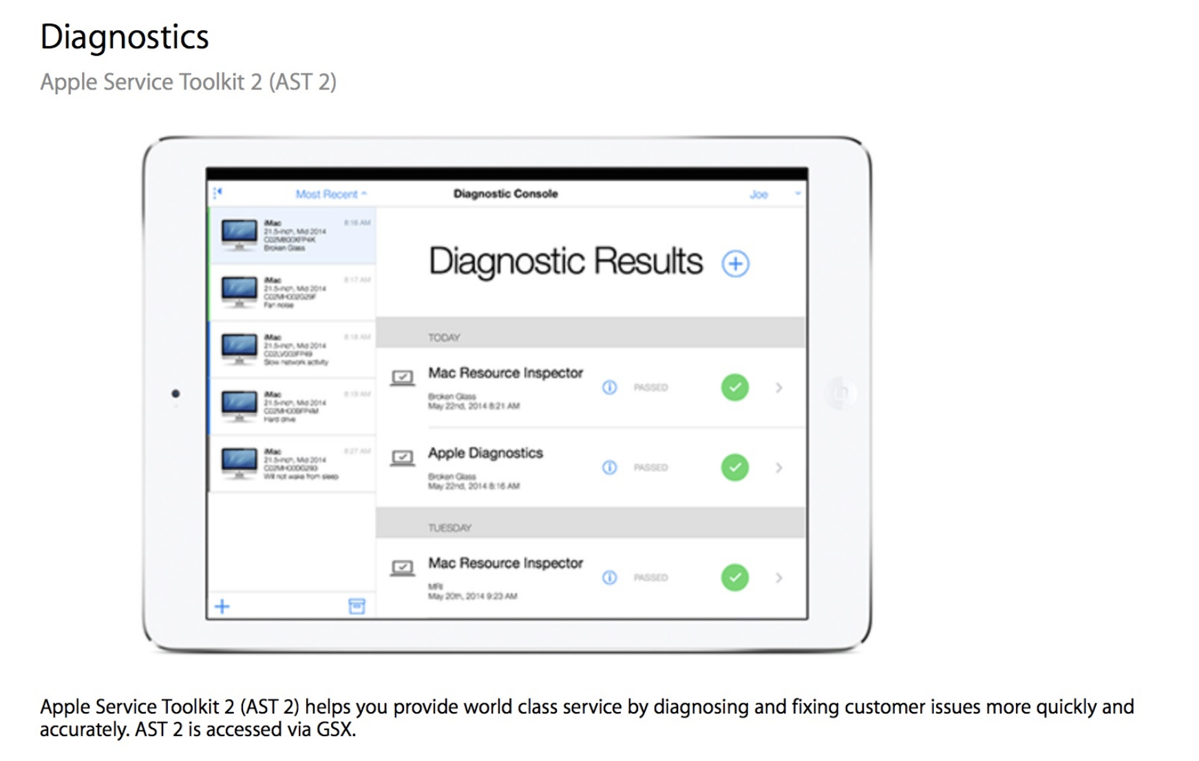 Apple service. Apple Diagnostics. Инспектор Apple. Ремонт Mac.