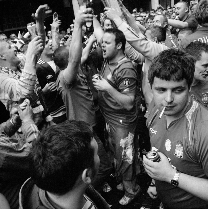 Zingen voor Liverpool.