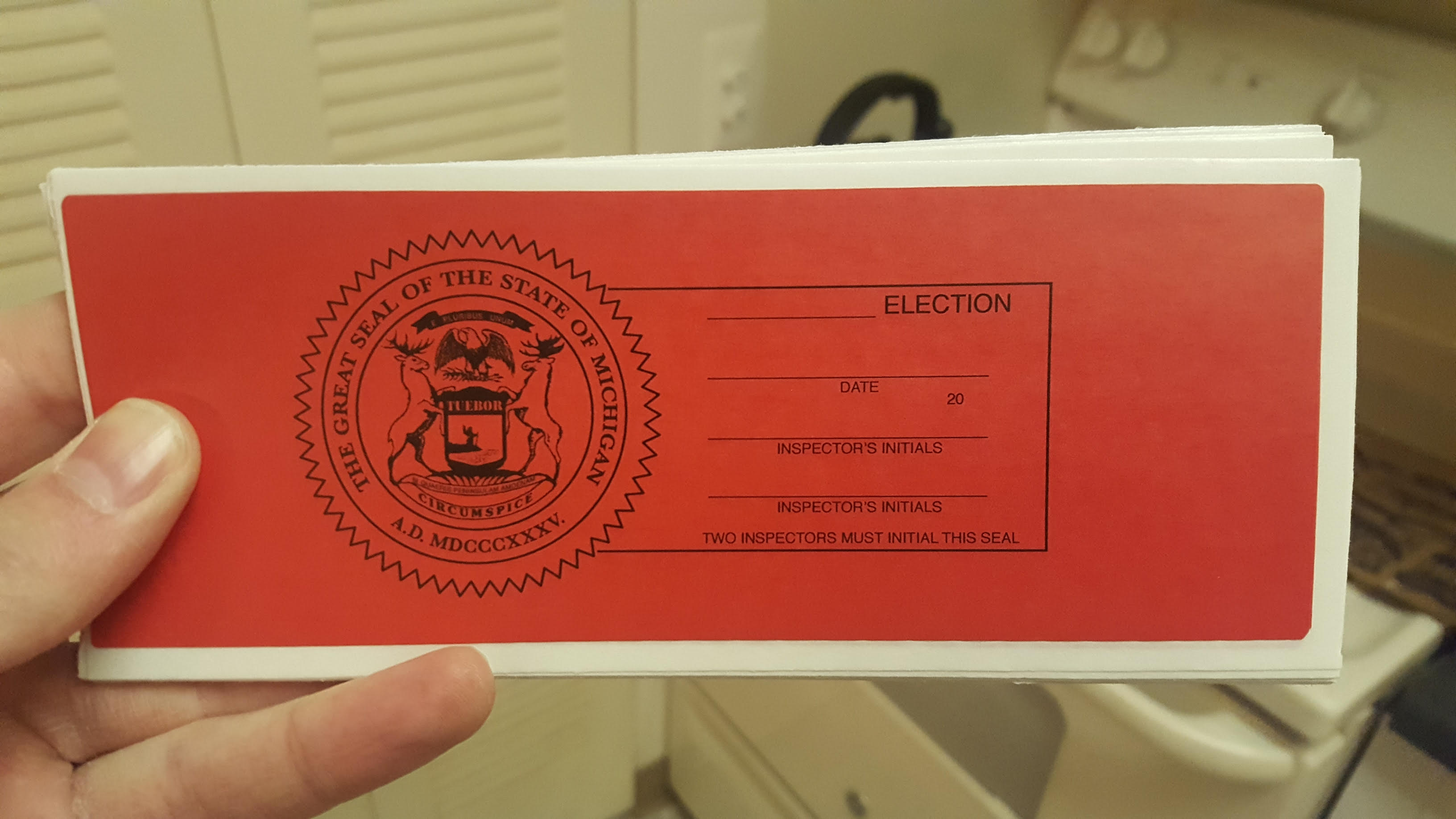 State of Michigan election seal