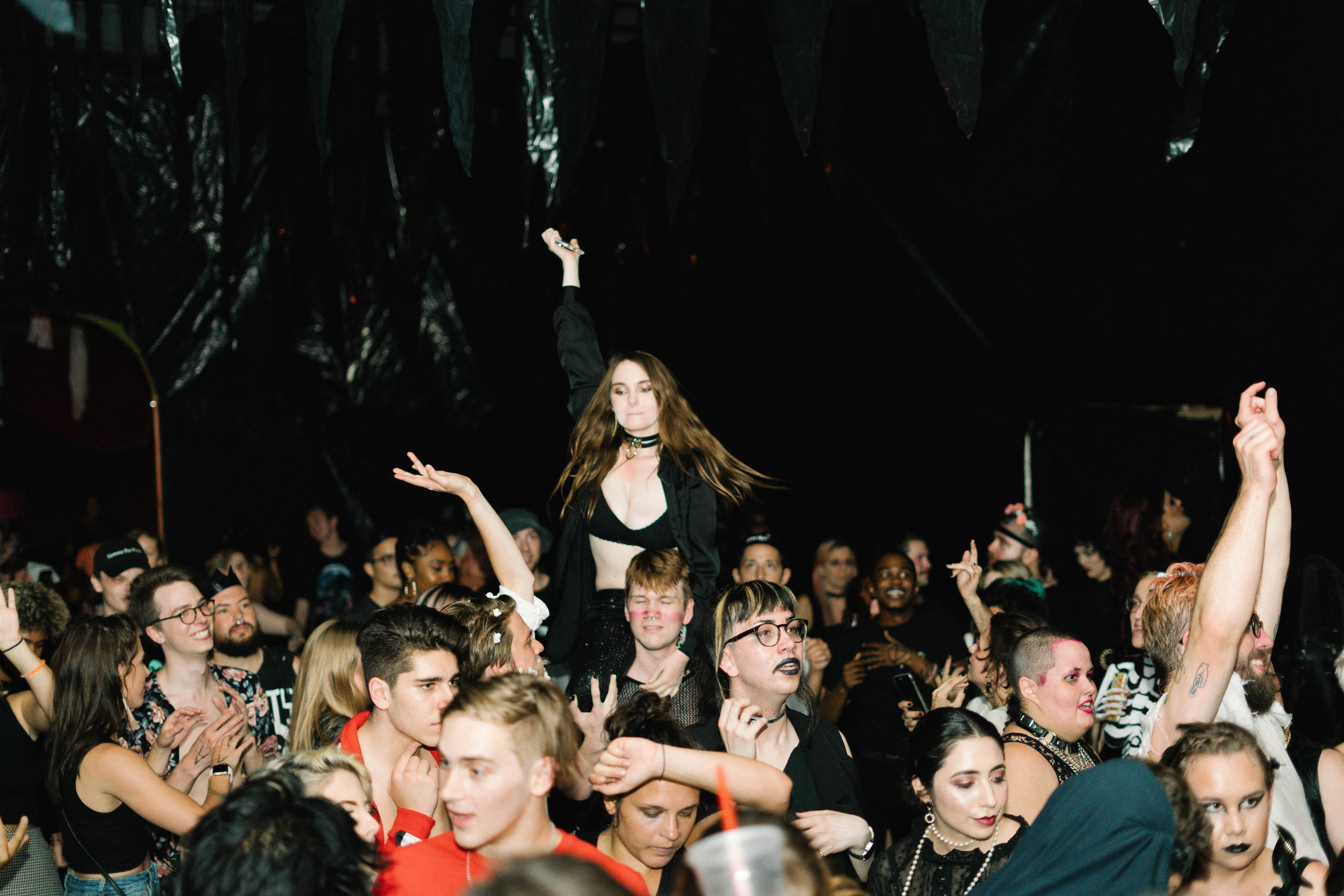 Partygoers at Alter's