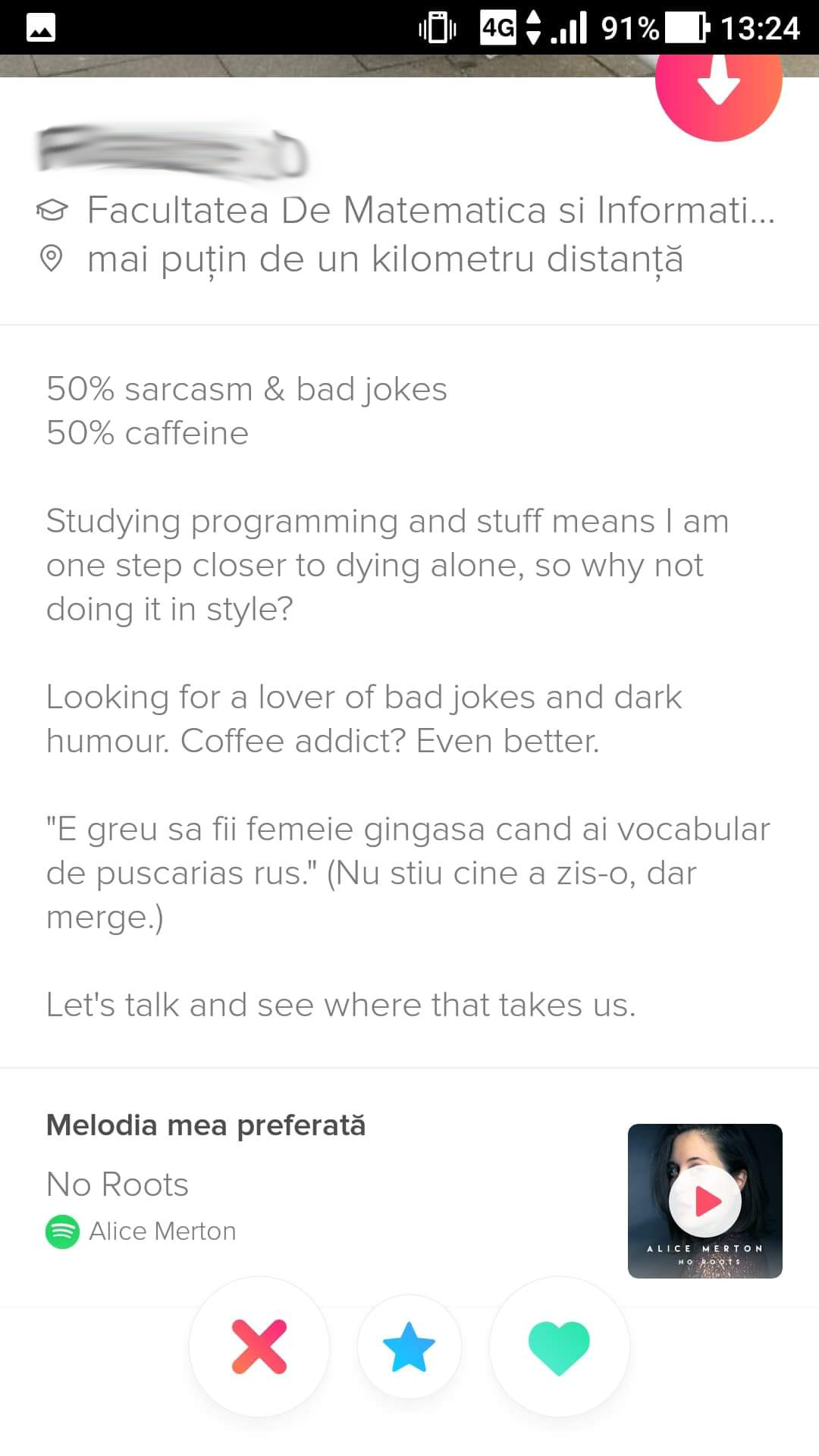 Exemplu primul mesaj are o fata pe site ul de dating)