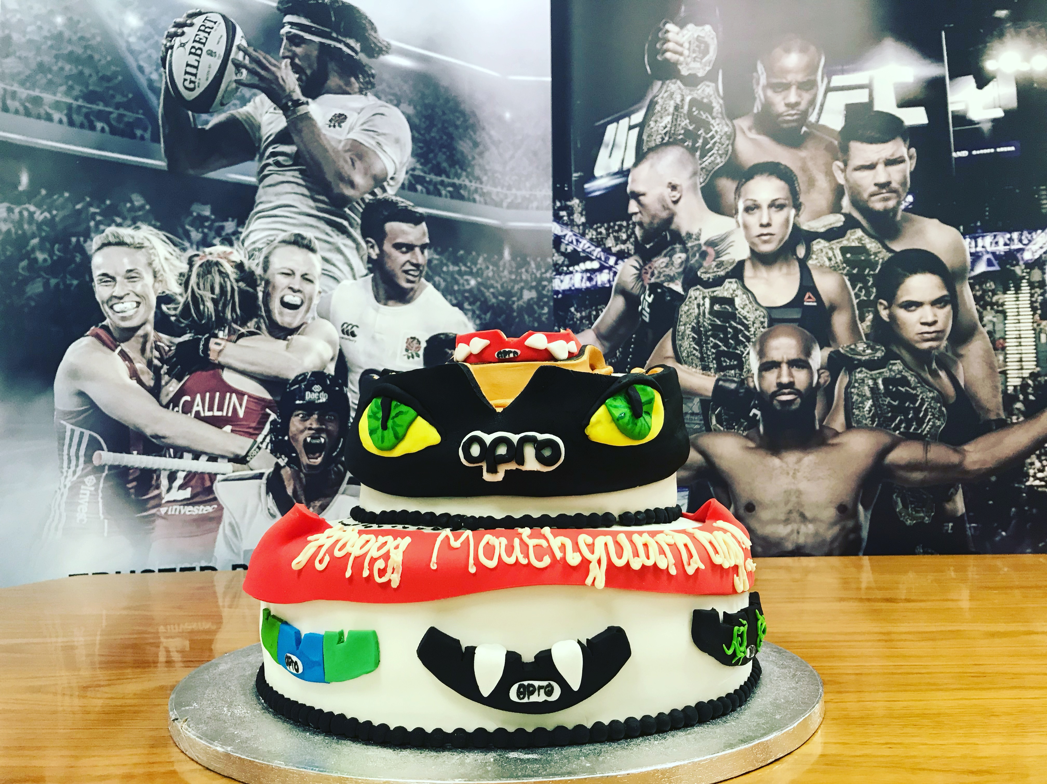 mouthguard cake