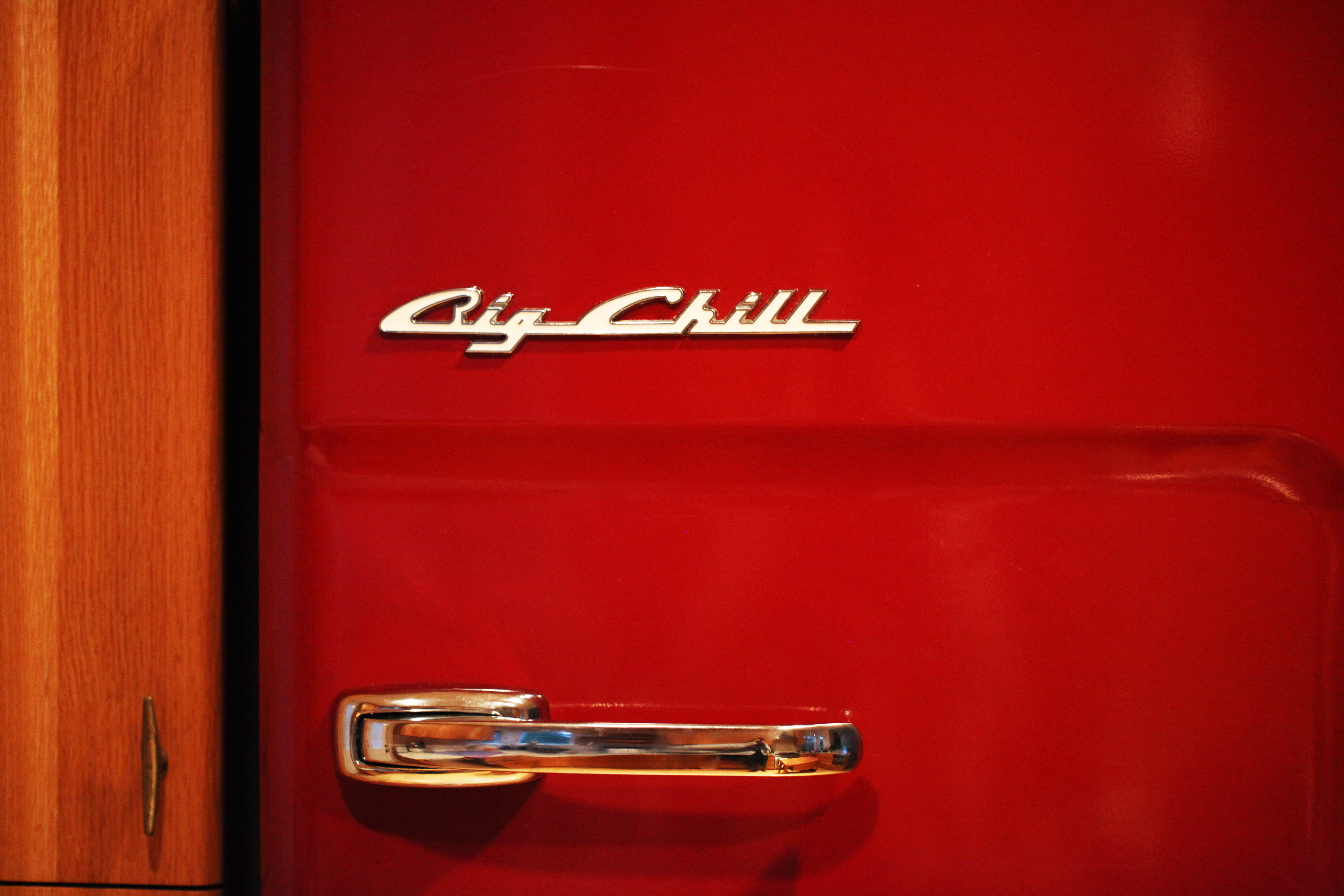 Naomi Pomeroy's red vintage Big Chill fridge