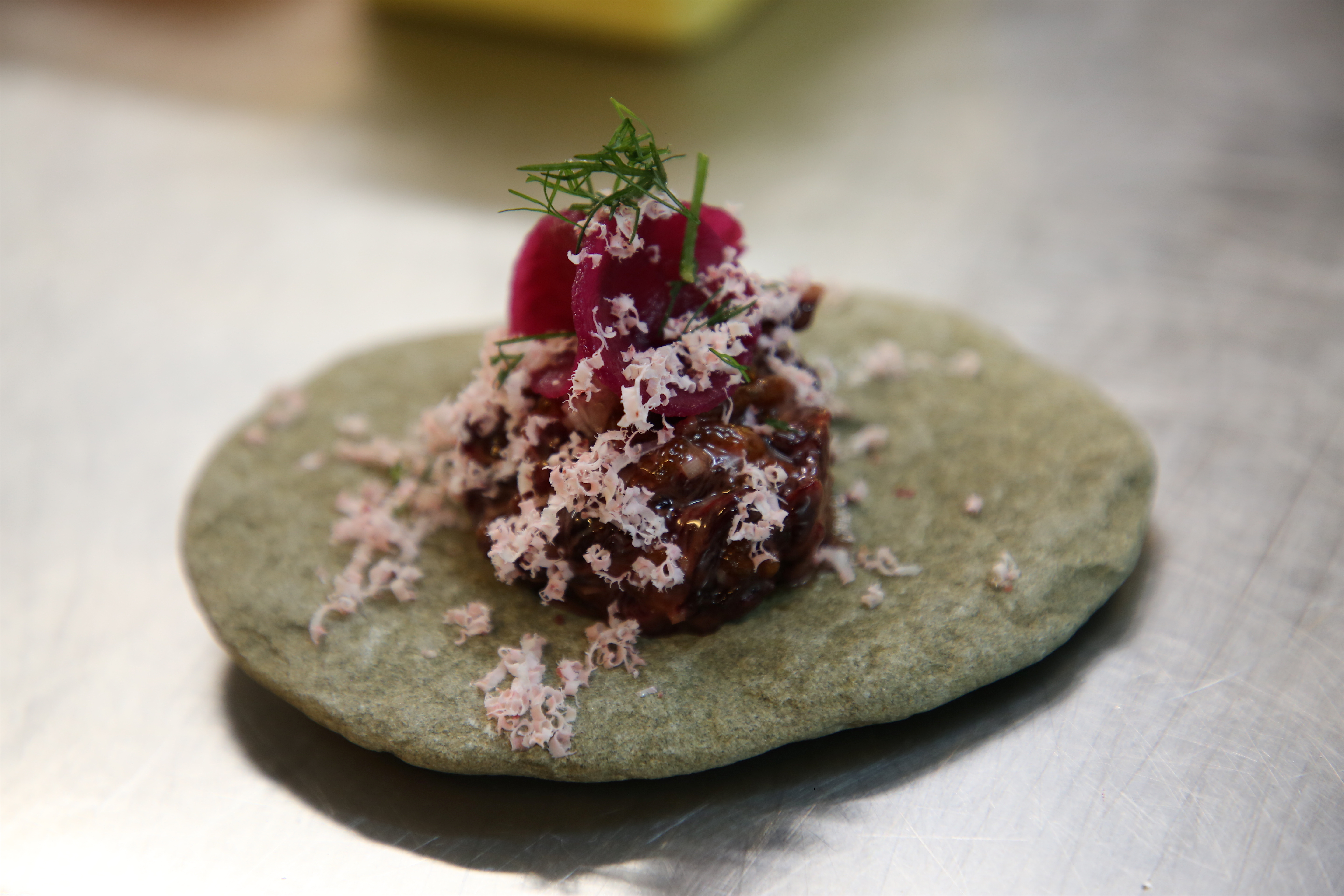 Sæltartar på restaurant Huset
