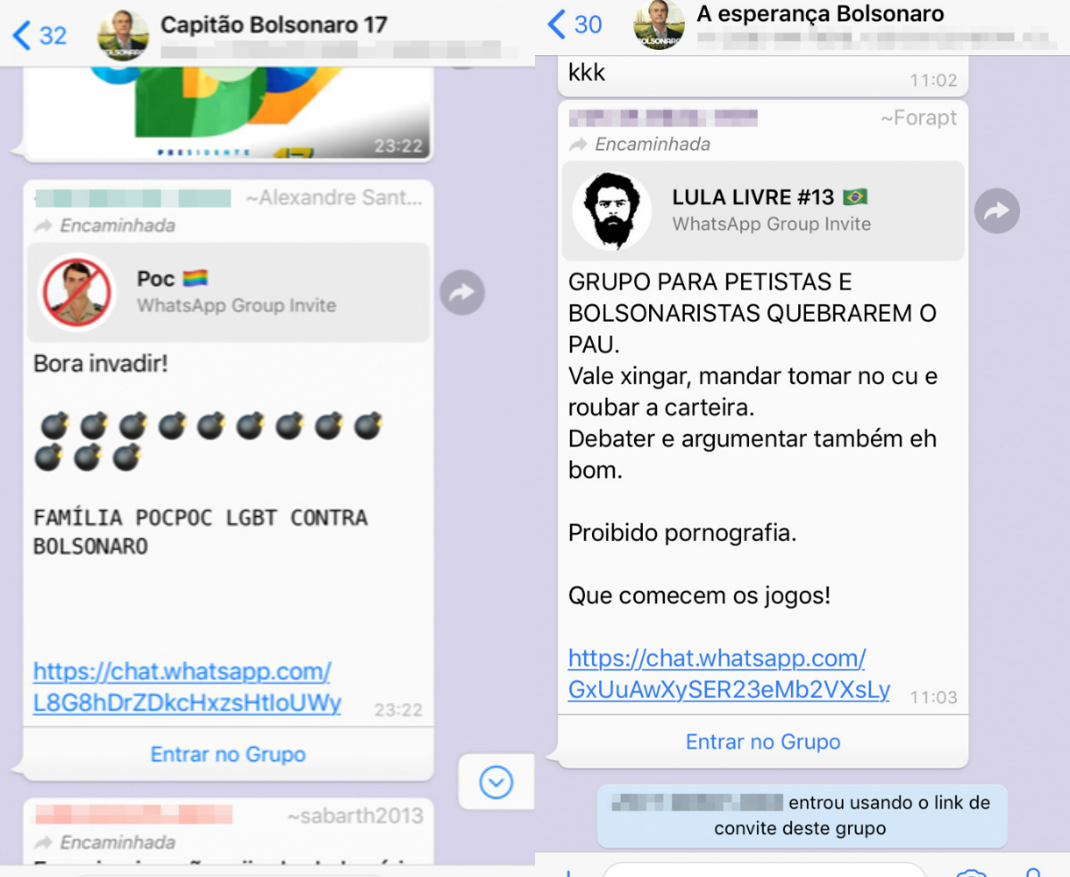 Depósito de Textos do Blog0news: Parente é serpente: Disputa Bolsonaro x  Haddad acirrou ânimos em grupos de família no WhatsApp