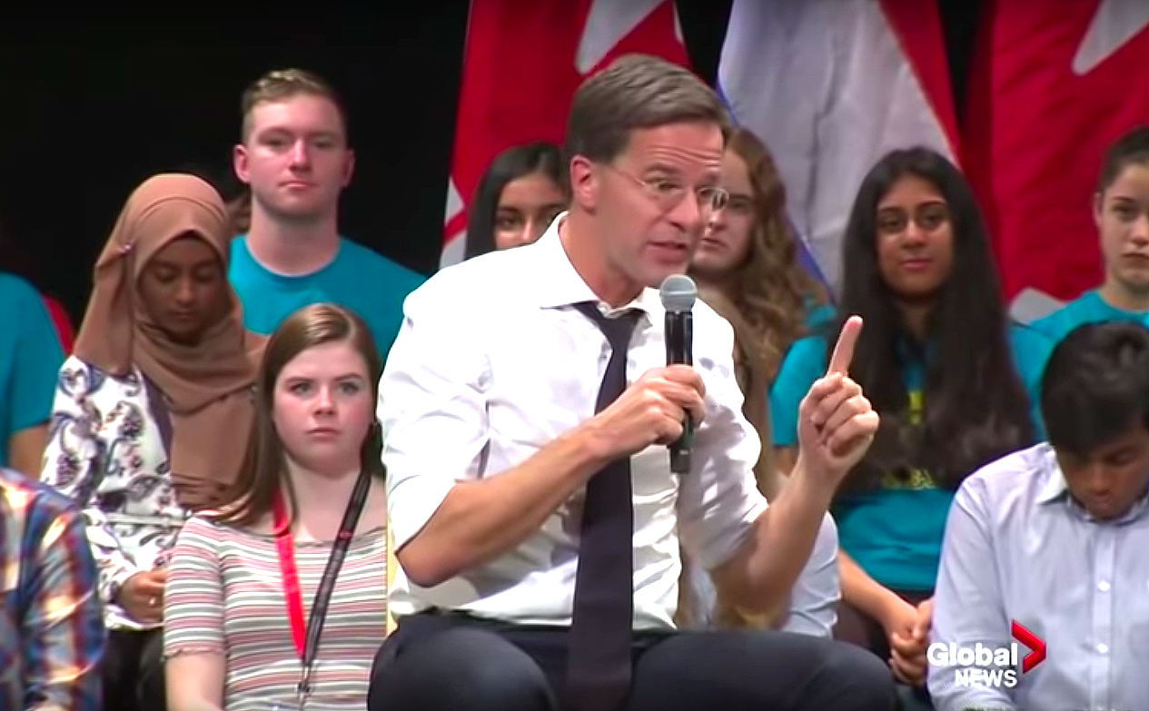 mark rutte praat over wiet