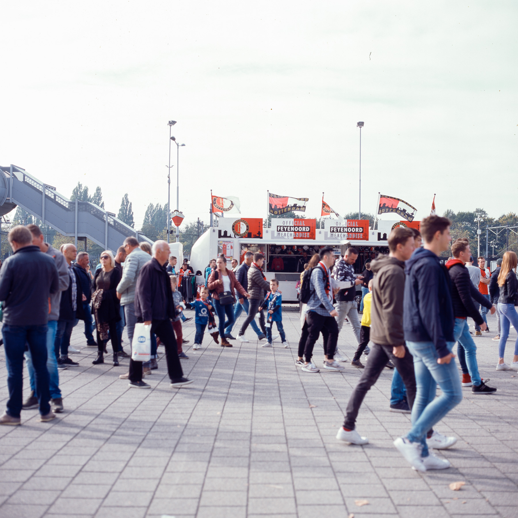 De kraam bij de Kuip.