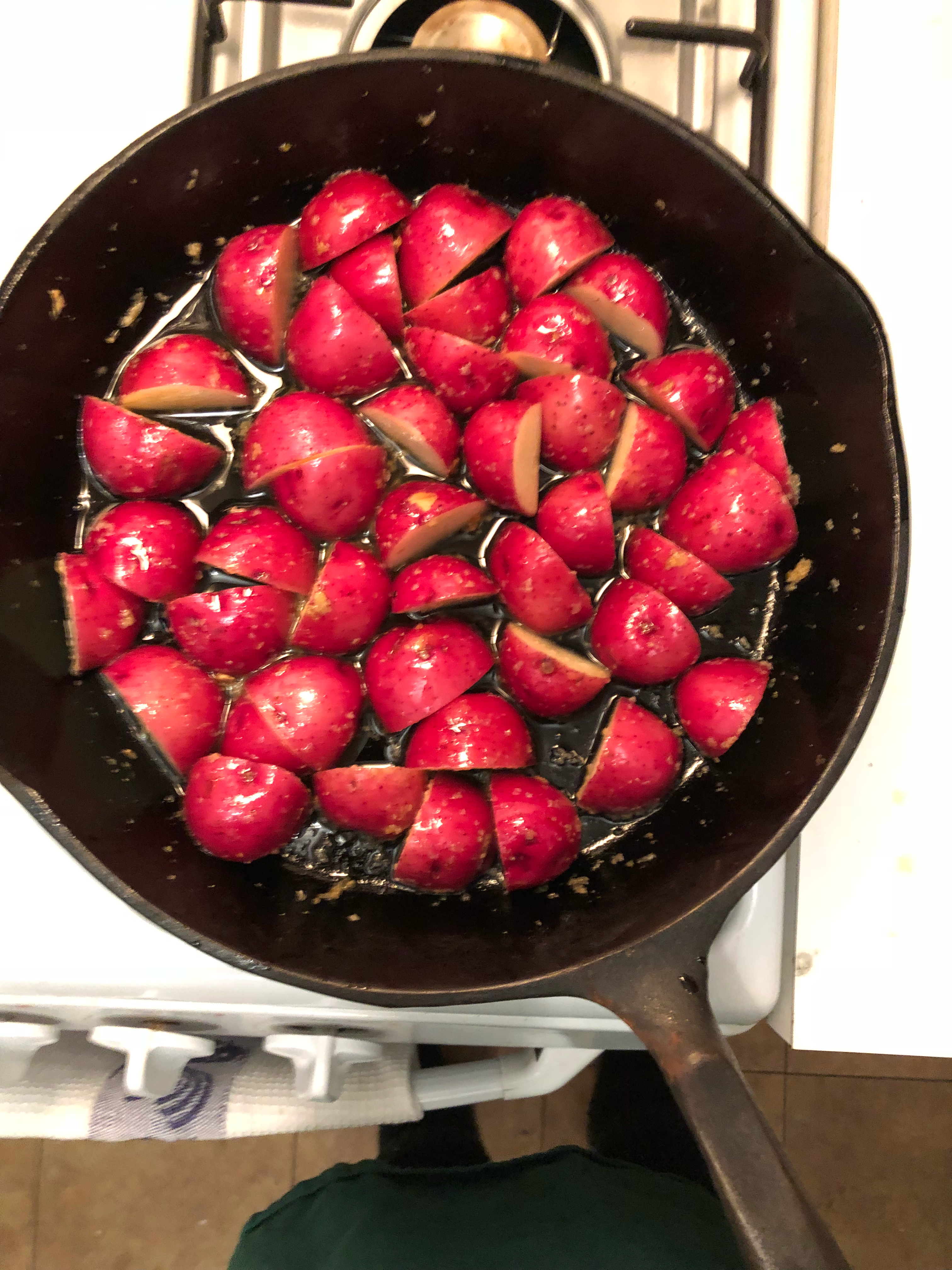 Cooking red potatoes