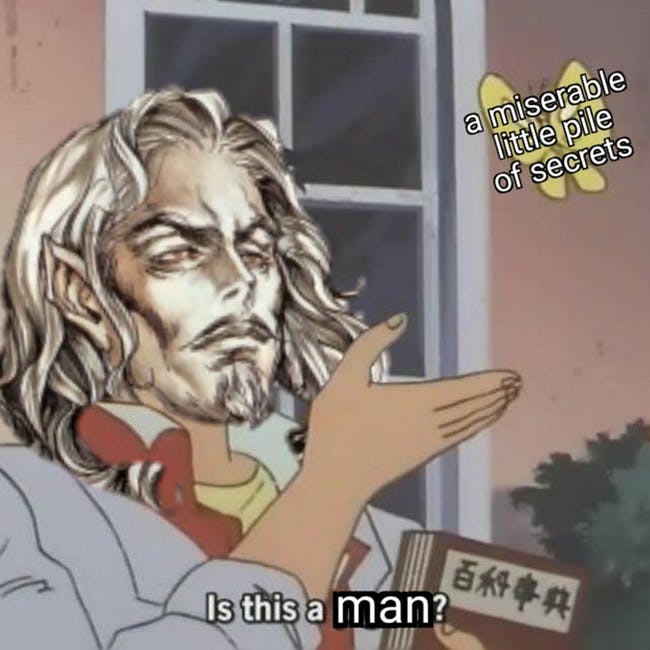 pigeon meme what is a man castlevania localizzazione