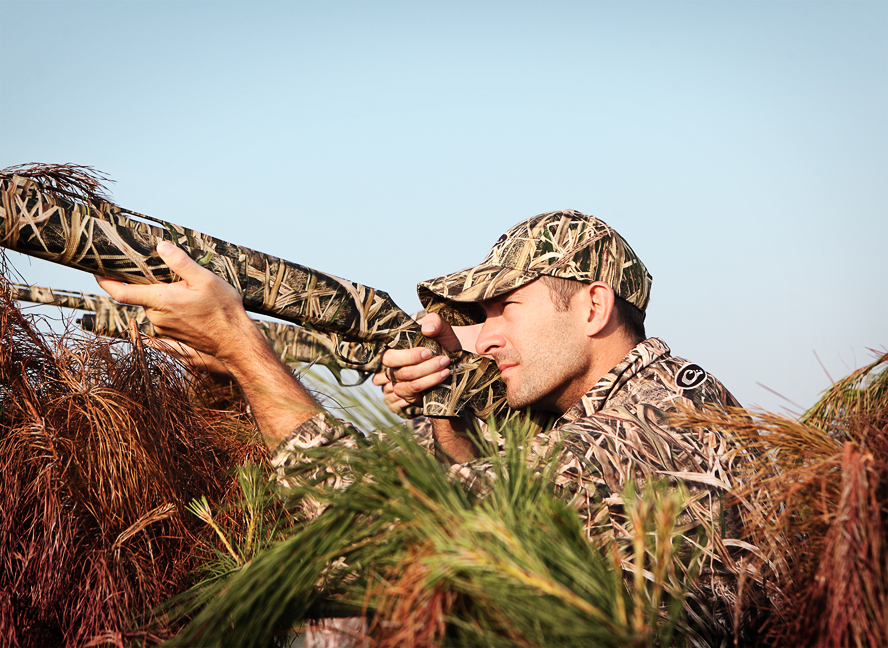 Brian Lynn shooting as a hunter.