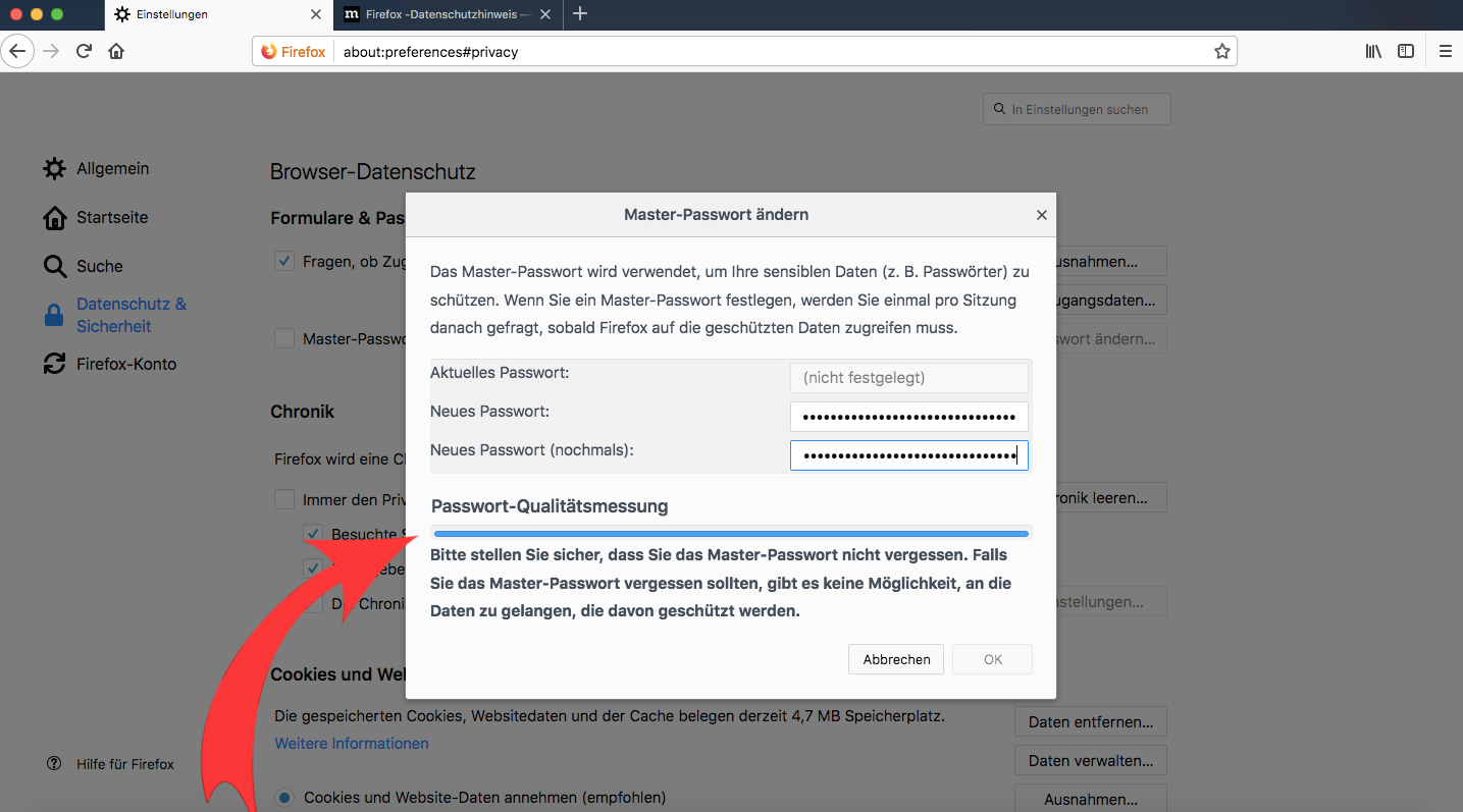 Screenshot von Firefox