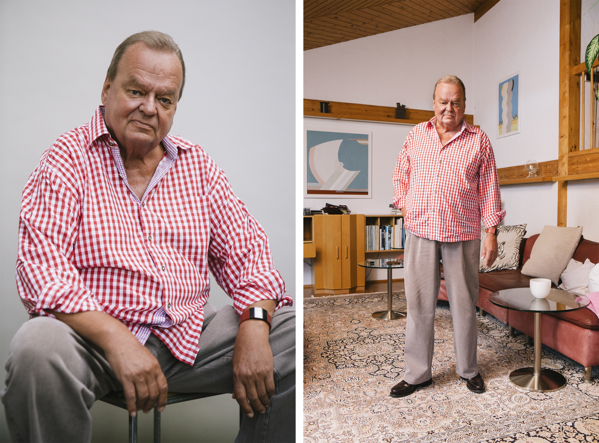 Gerhard Meickl in seinem Haus