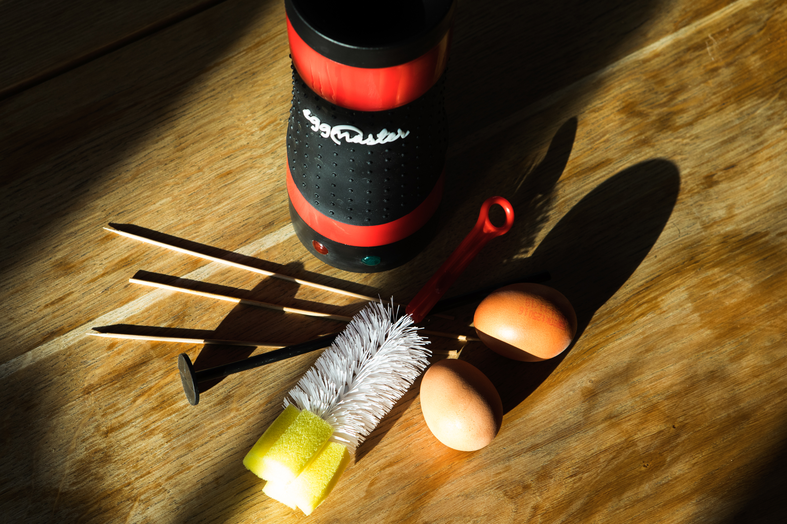 Egg Master med tilbehør og æg