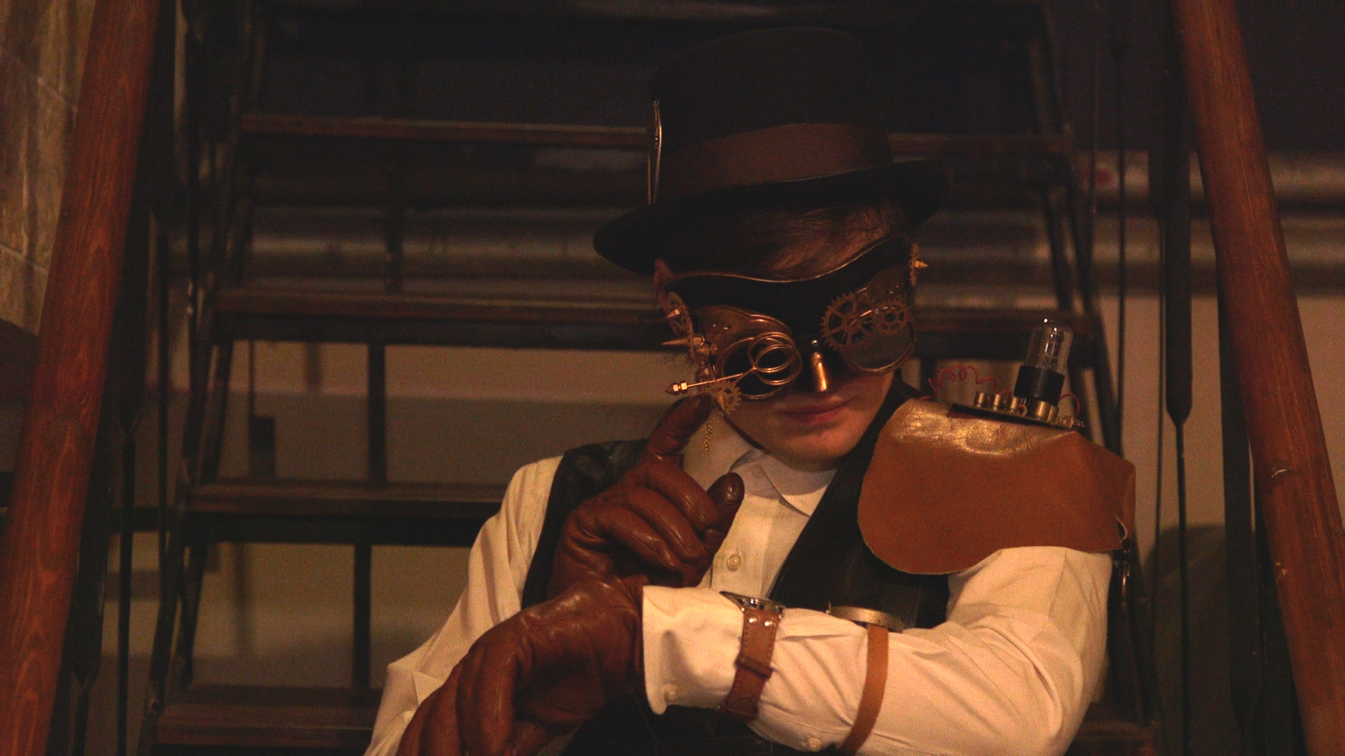 Ένα μέλος της ομάδας Steampunk.
