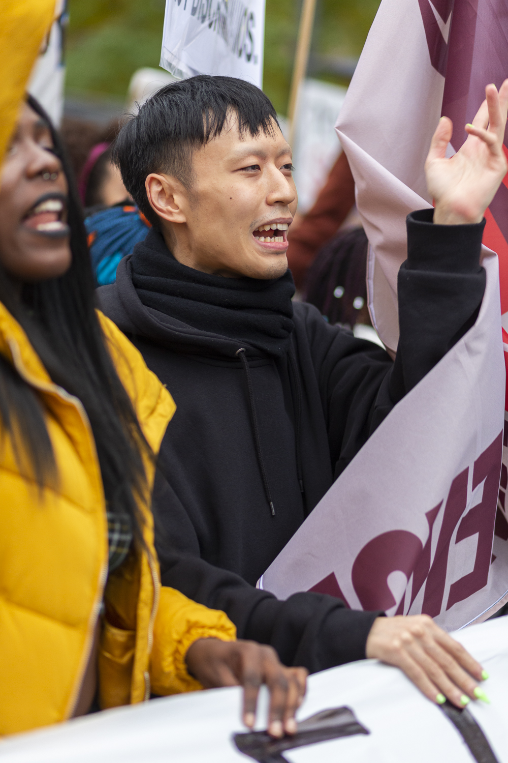 manifestación antiracista cierre cies Madrid 11N