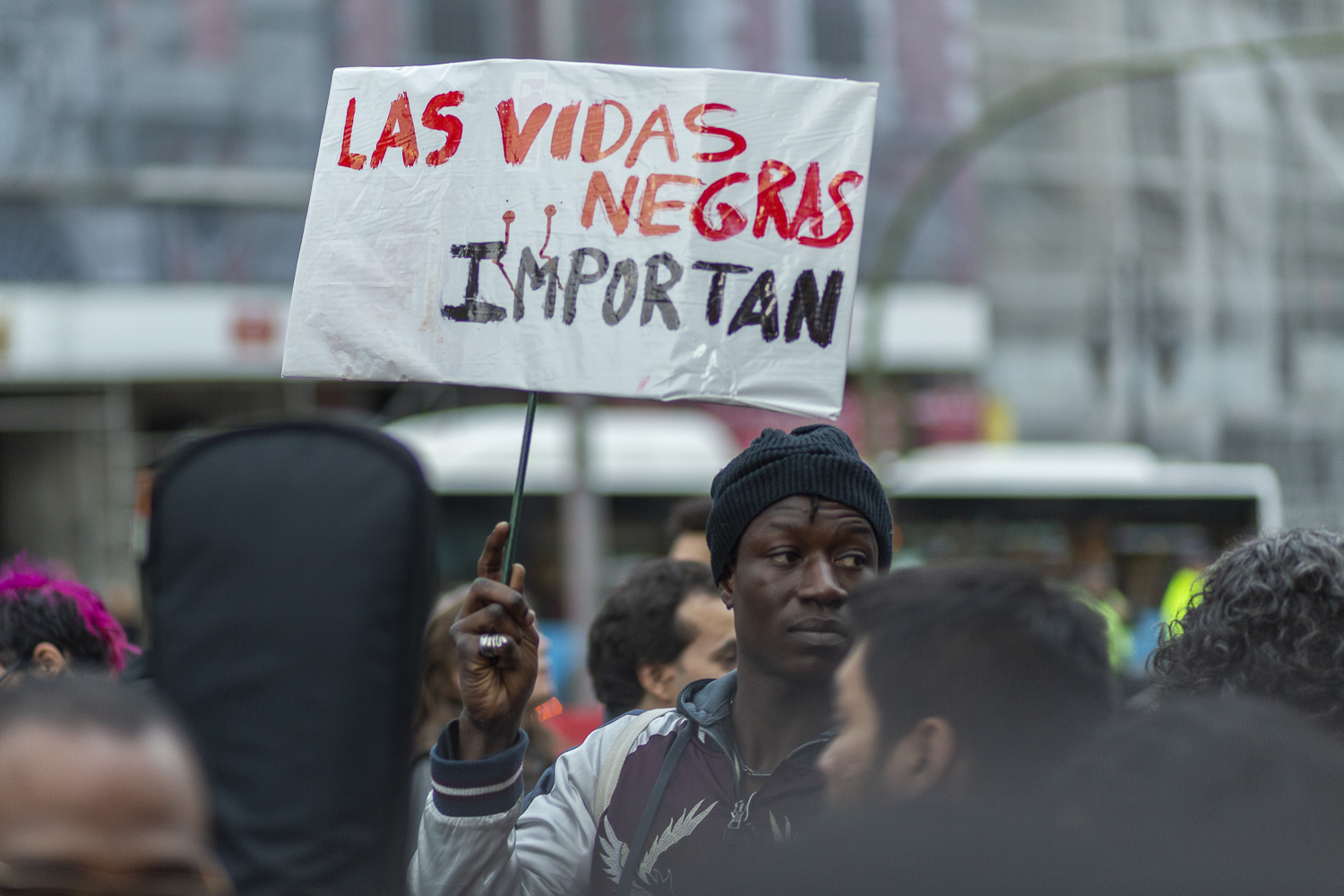 manifestación antiracista cierre cies Madrid 11N