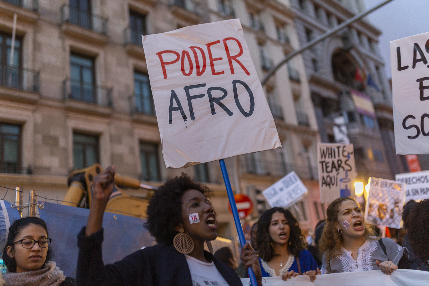 manifestación antiracista cierre cies Madrid 11N