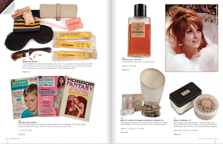 Some of Sharon's perfumes in auction  Sharon tate pictures, Sharon tate,  Perfume