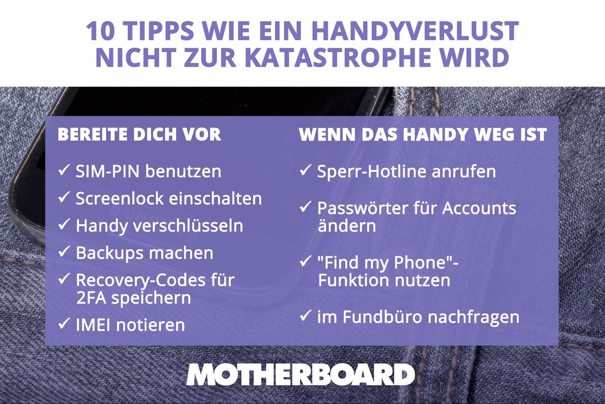 10 Tipps wie ein Handyverlust nicht zur Katastrophe wird