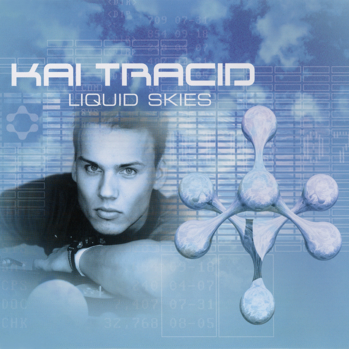 Kai Tracid Liquid Skies album cover: y2k aesthetic