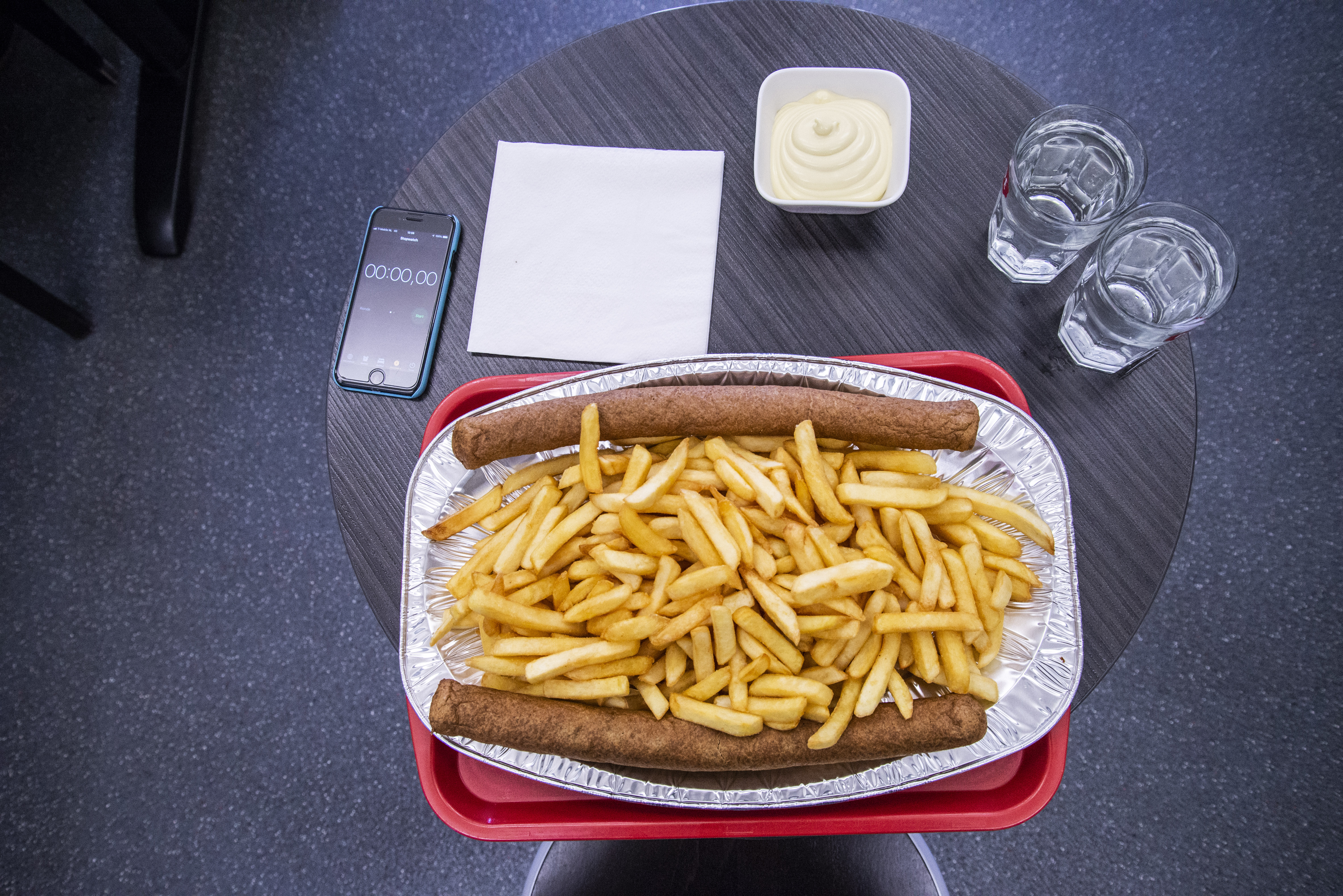 frieten curryworst Cafetaria Jimmy's Super catamaran