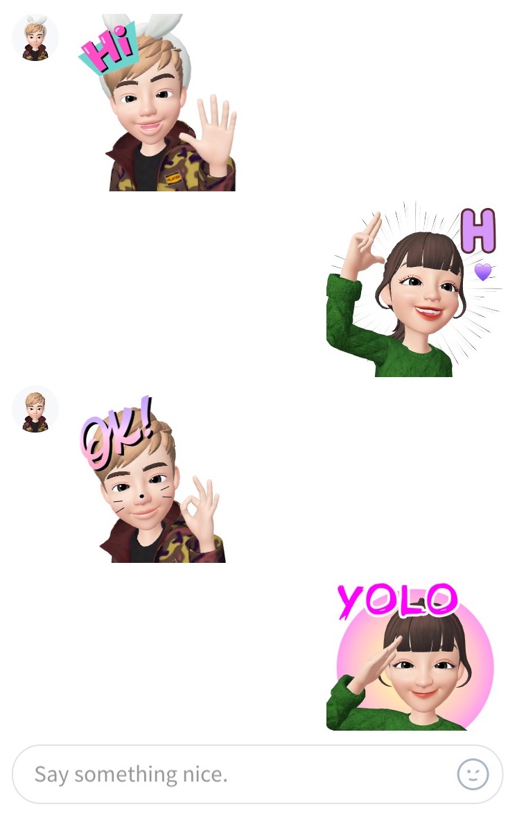 Zepeto Is The Avatar Based Social Network For Teens That S - screenshot of an in app zepeto emoji conversation taken by caroline haskins