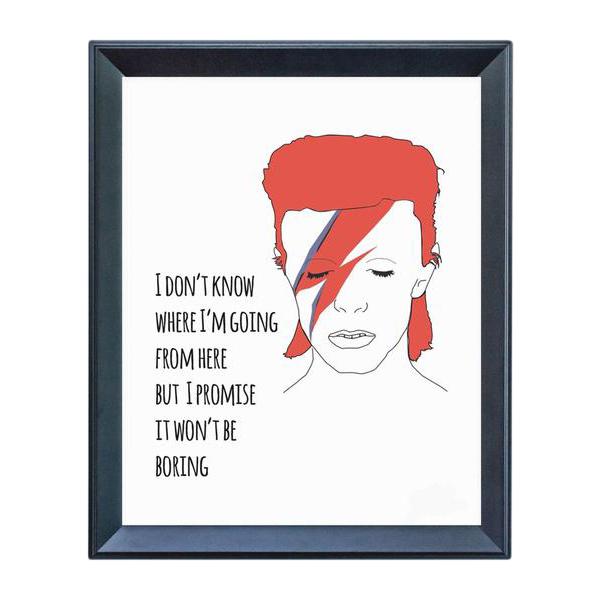 david bowie frame gift