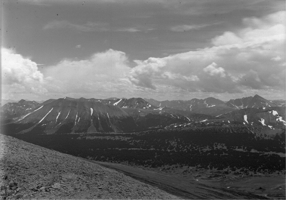 Historical photo of Canadian mountain