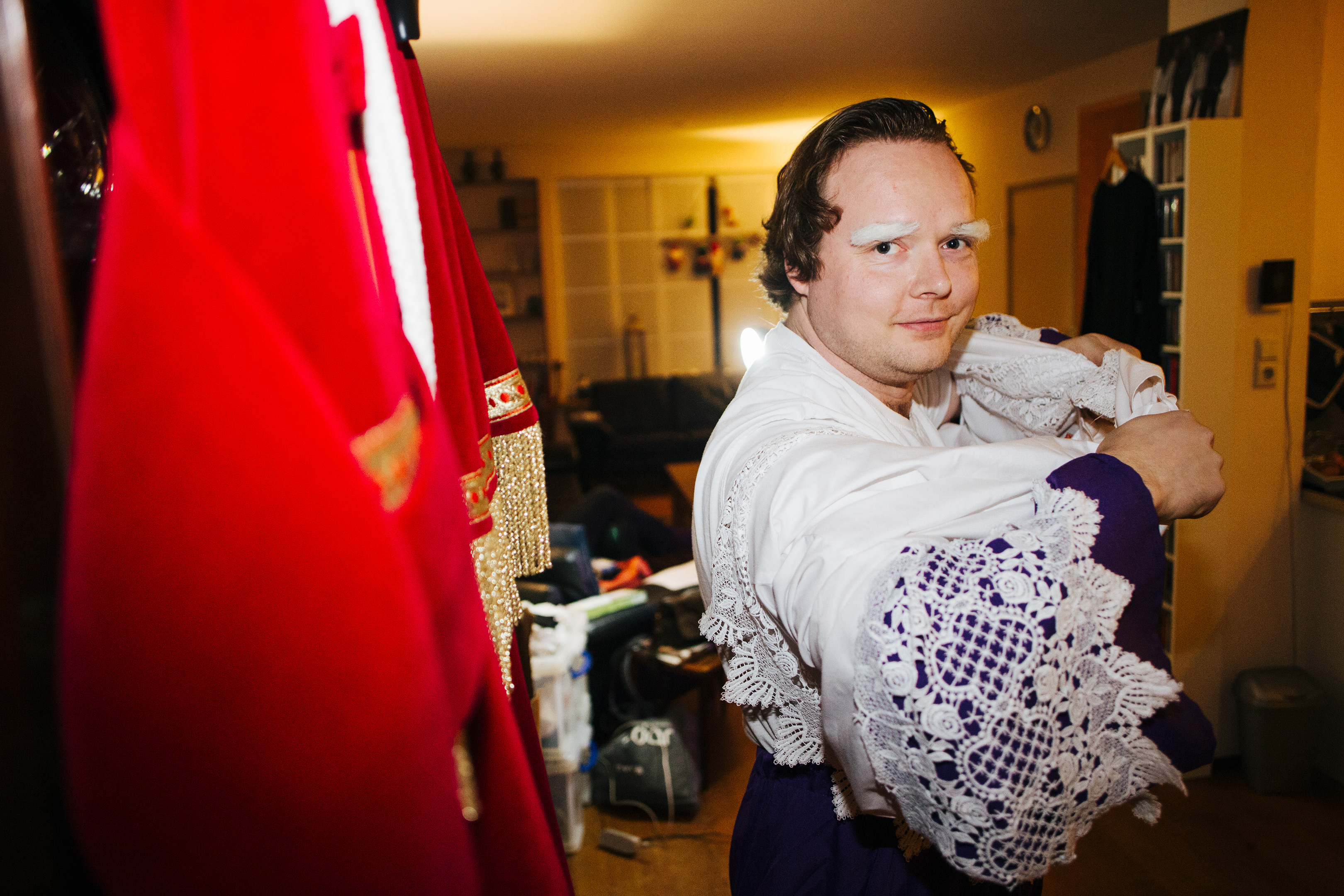 Sjoerd verkleedt zich