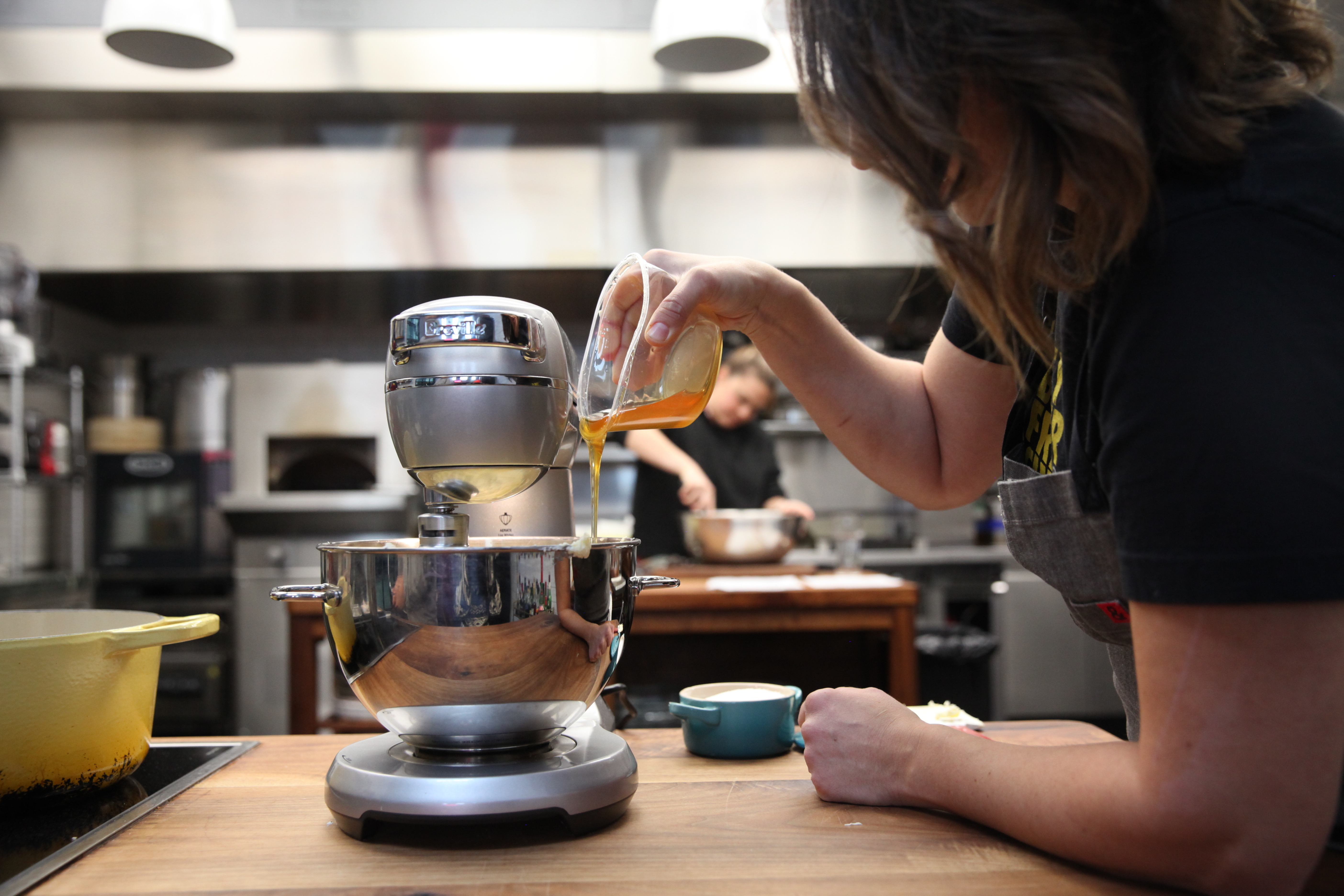 christine cikowski making honey butter