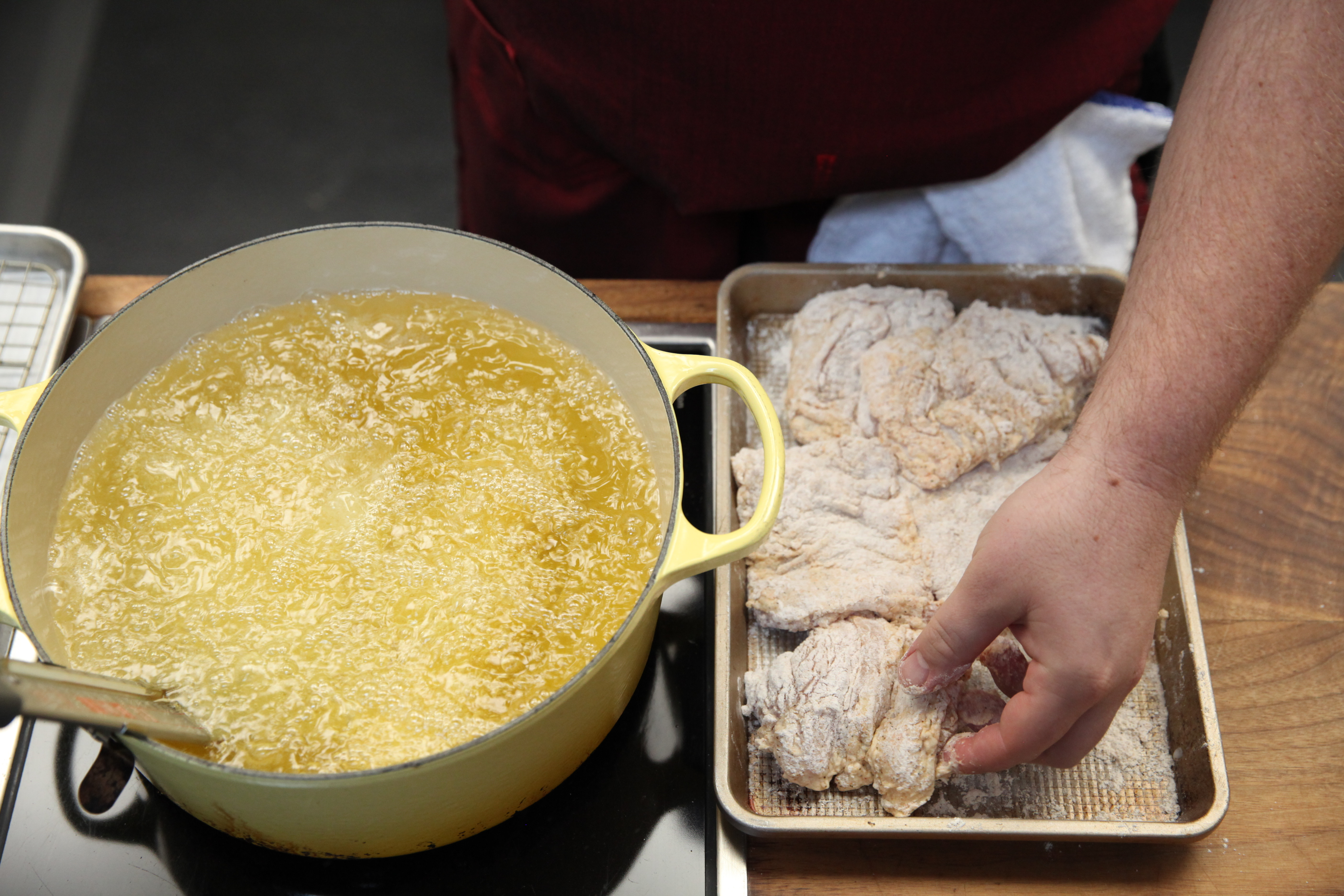 cam waron frying chicken