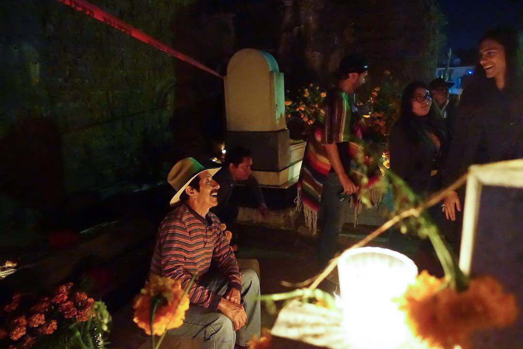 A jovial Oaxacan enjoying the holiday.