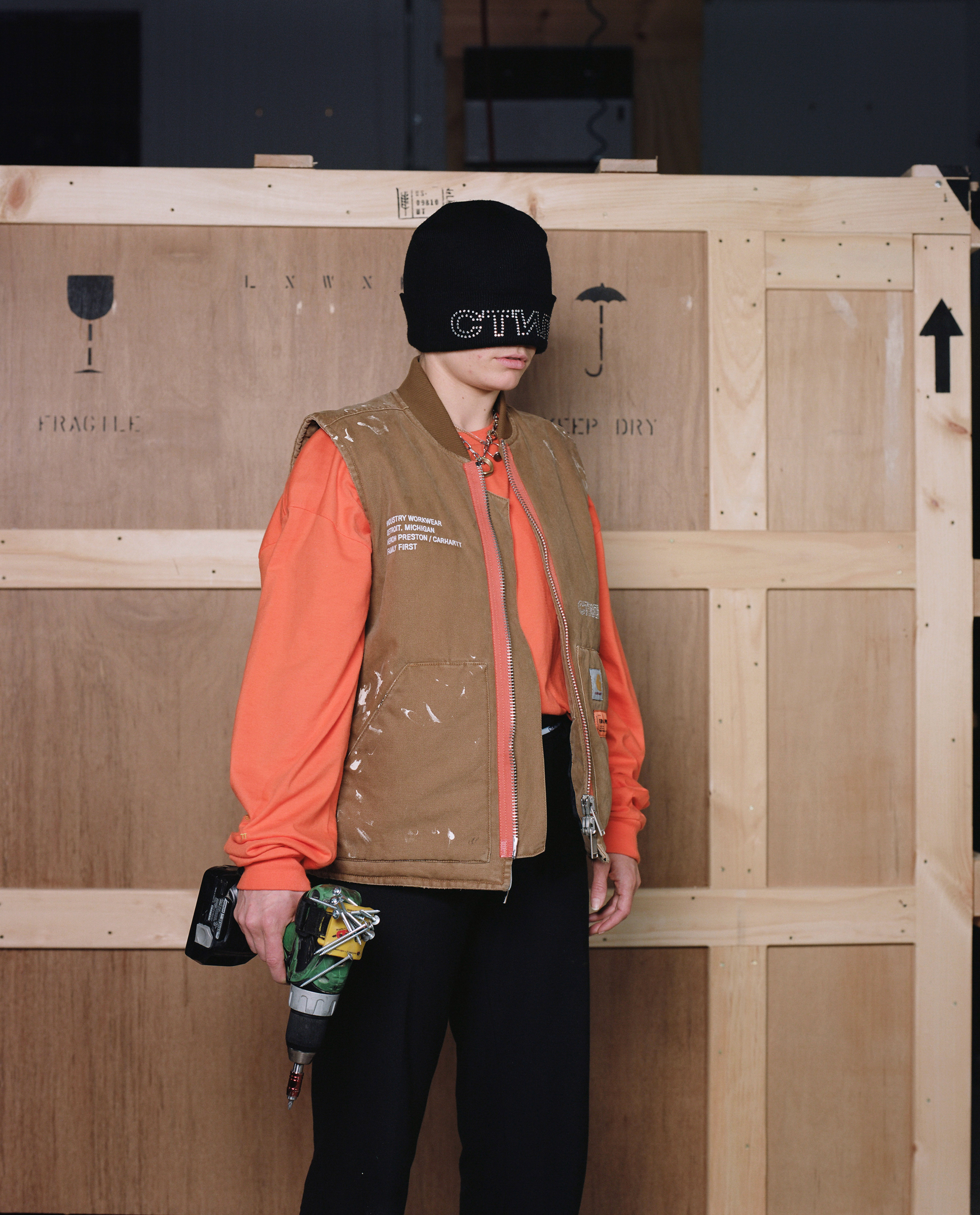 Heron Preston Puts Art Handlers In Carhartt (Which They Were