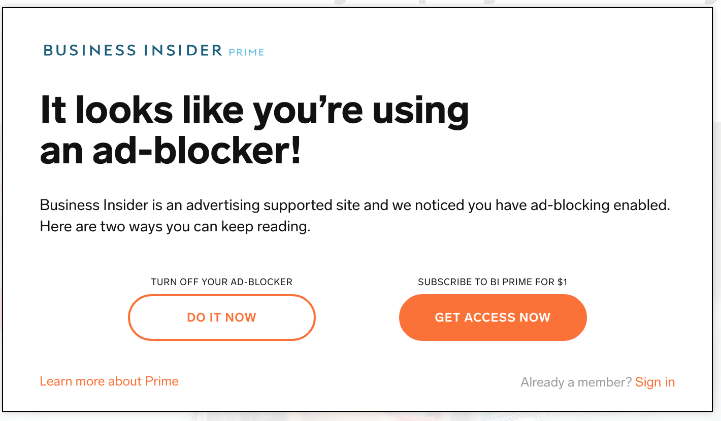 Disable ads blocker please