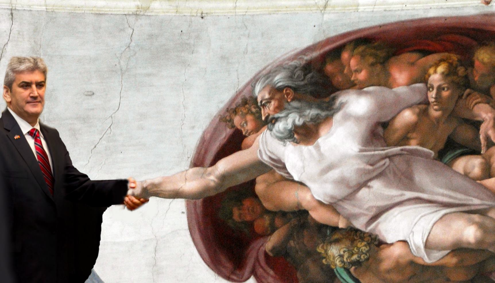 meme gabriel oprea photoshop dumnezeu