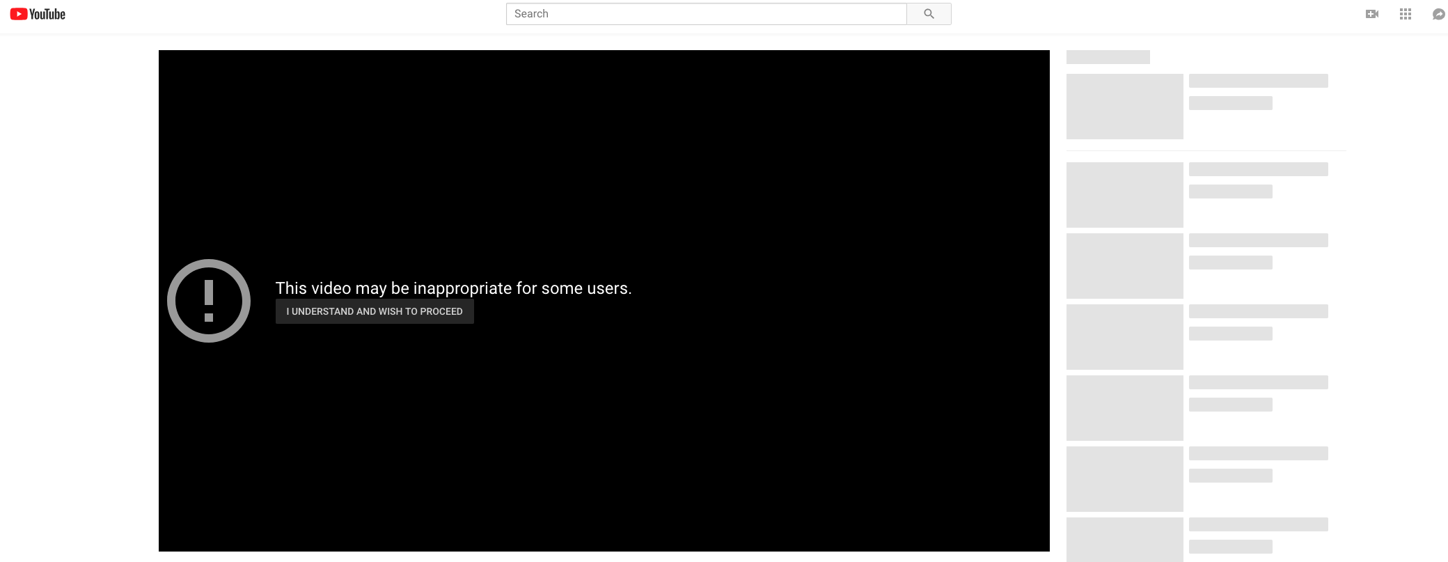 Age Gate YouTube