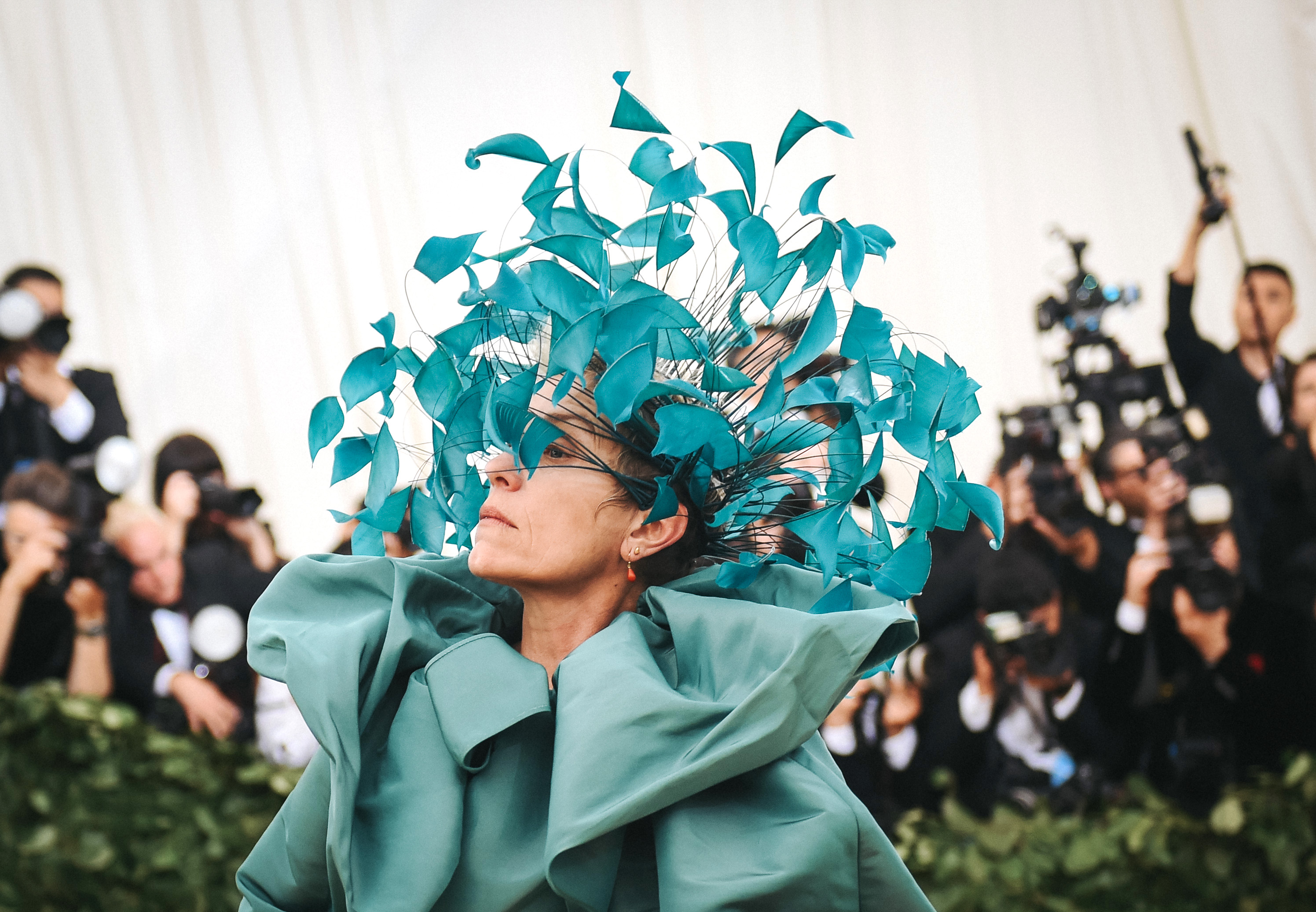 When Frances McDormand Wore A Valentino Headdress and Cape at the Met ...