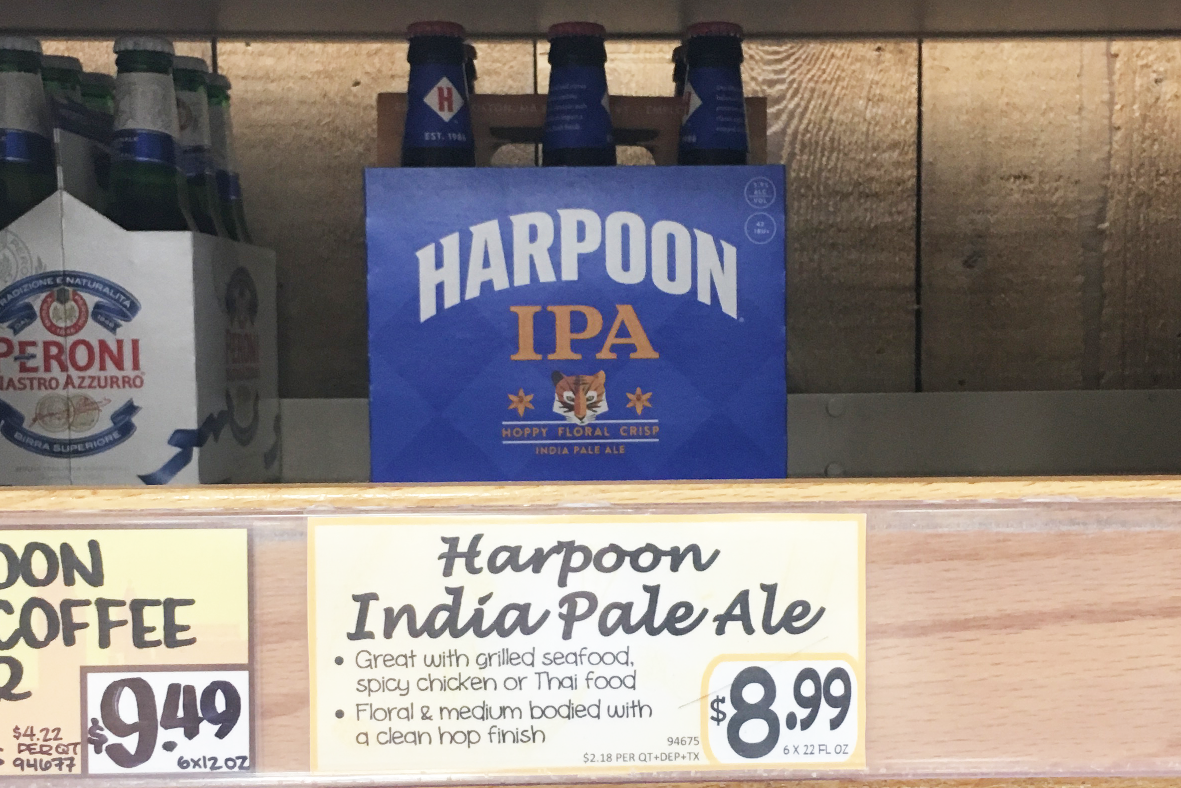 harpoon ipa selling in calfornia