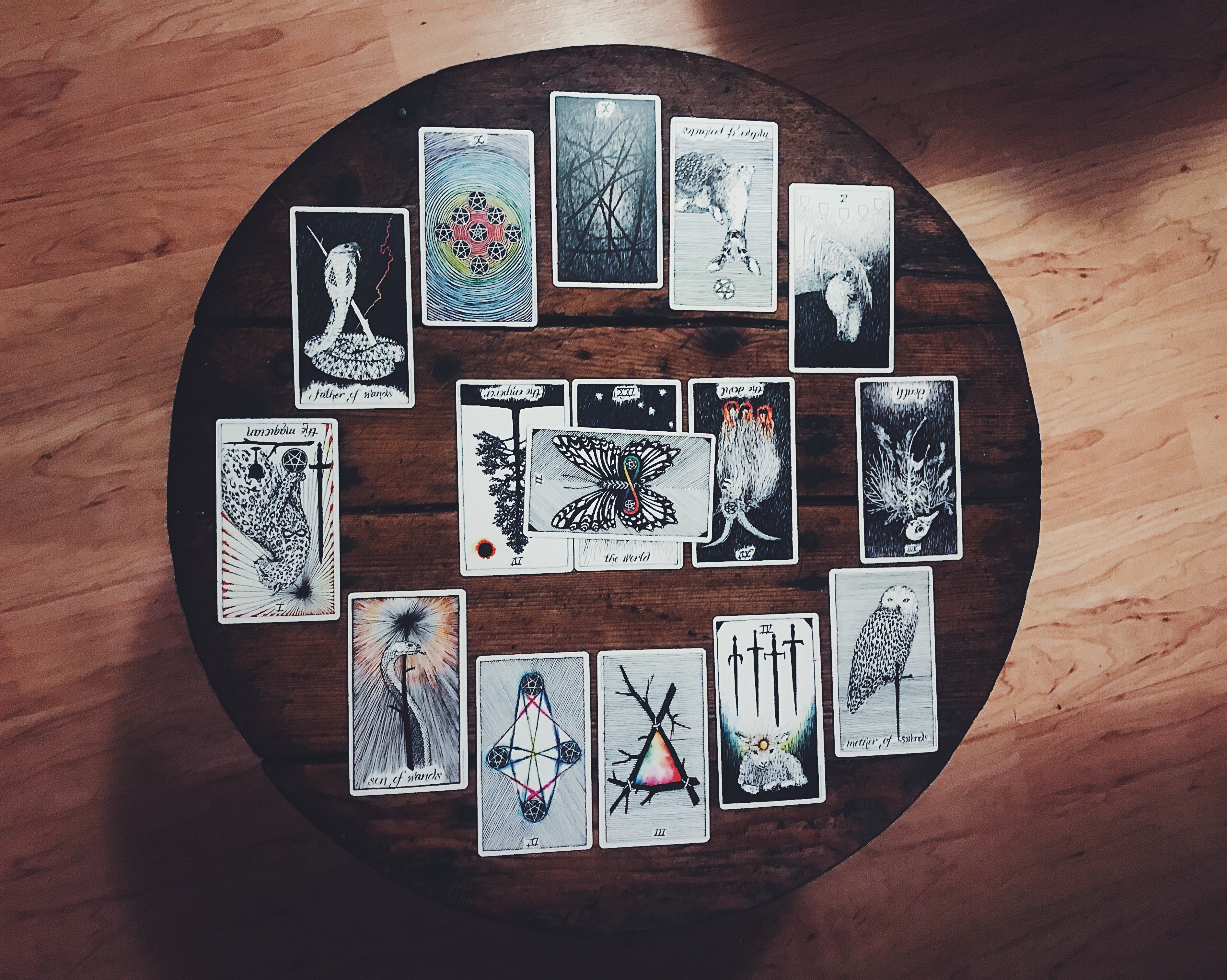 Sabrina Scott's tarot spread for 2019