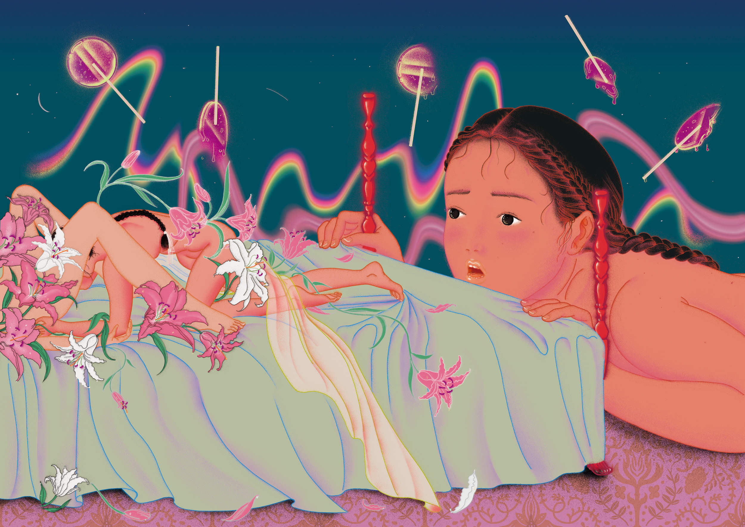 arch myself stitch this artist is using her dreamlike digital art to subvert the male gaze - Ram  Han talks about sexual fantasies and feminism in South Korea.